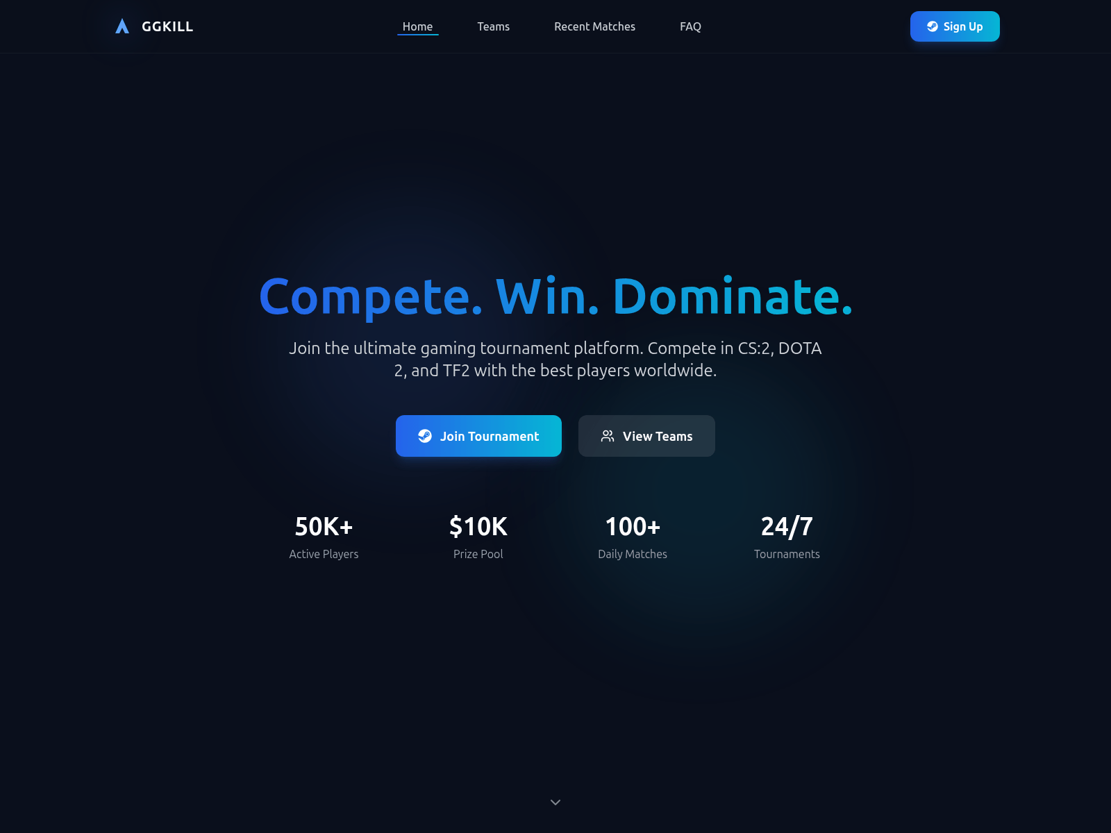 Screenshot of ggsmash.com