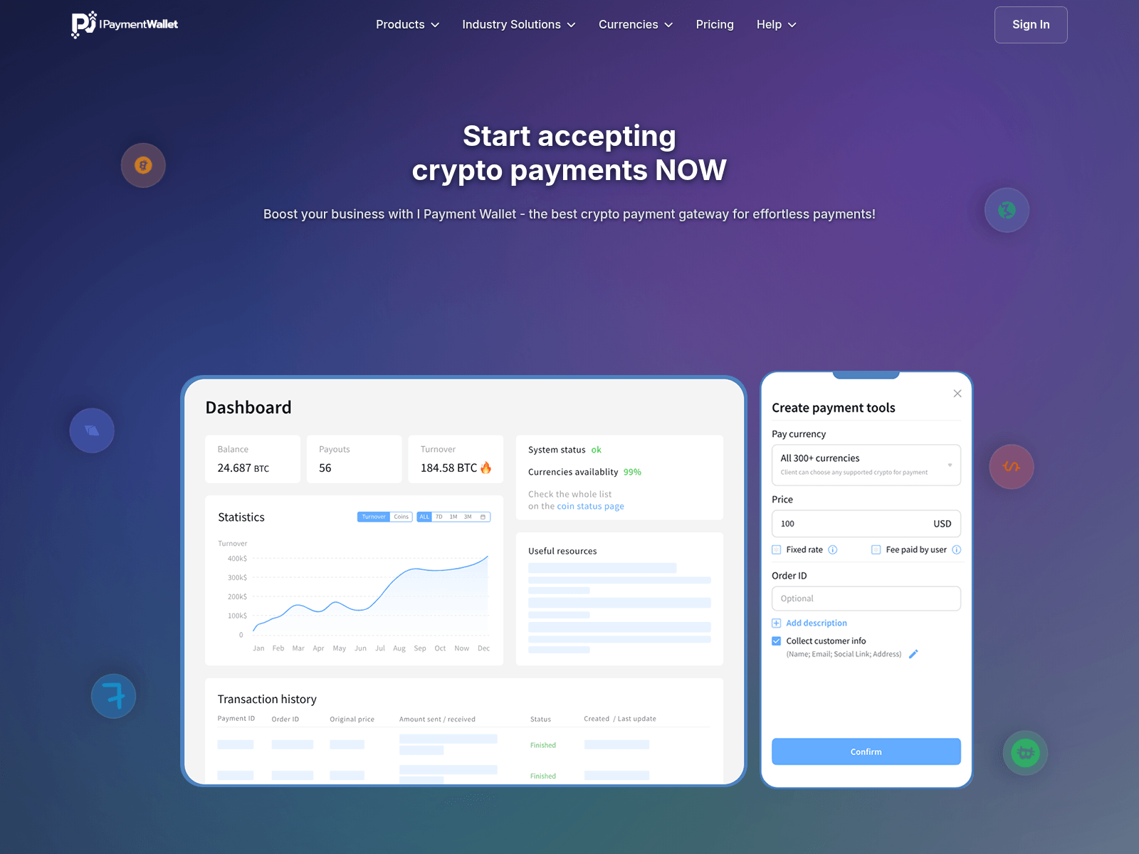 Screenshot of ipaymentwallet.com
