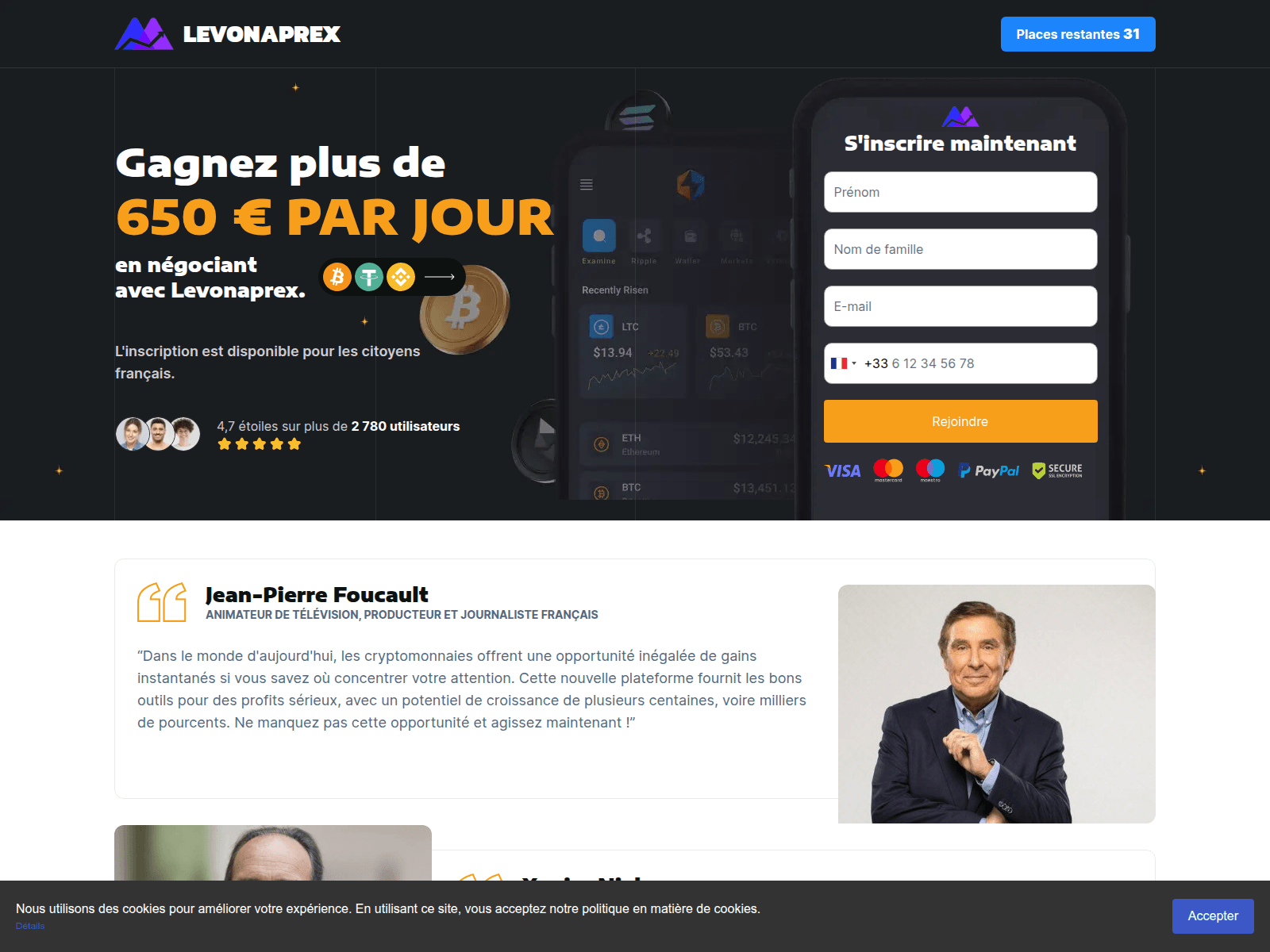 Screenshot of levonaprex.com