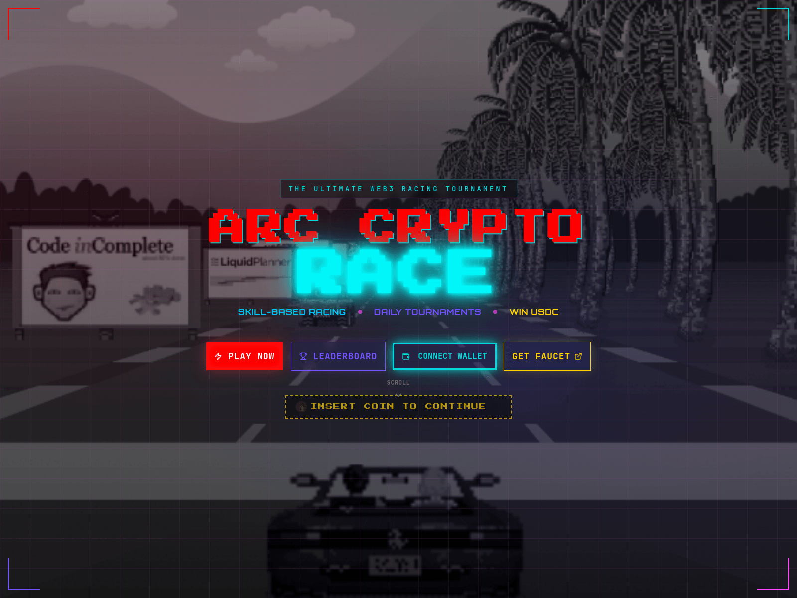 Screenshot of arccryptorace.xyz