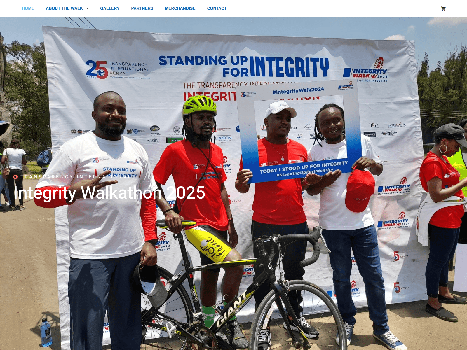 Screenshot of integritywalk.tikenya.org