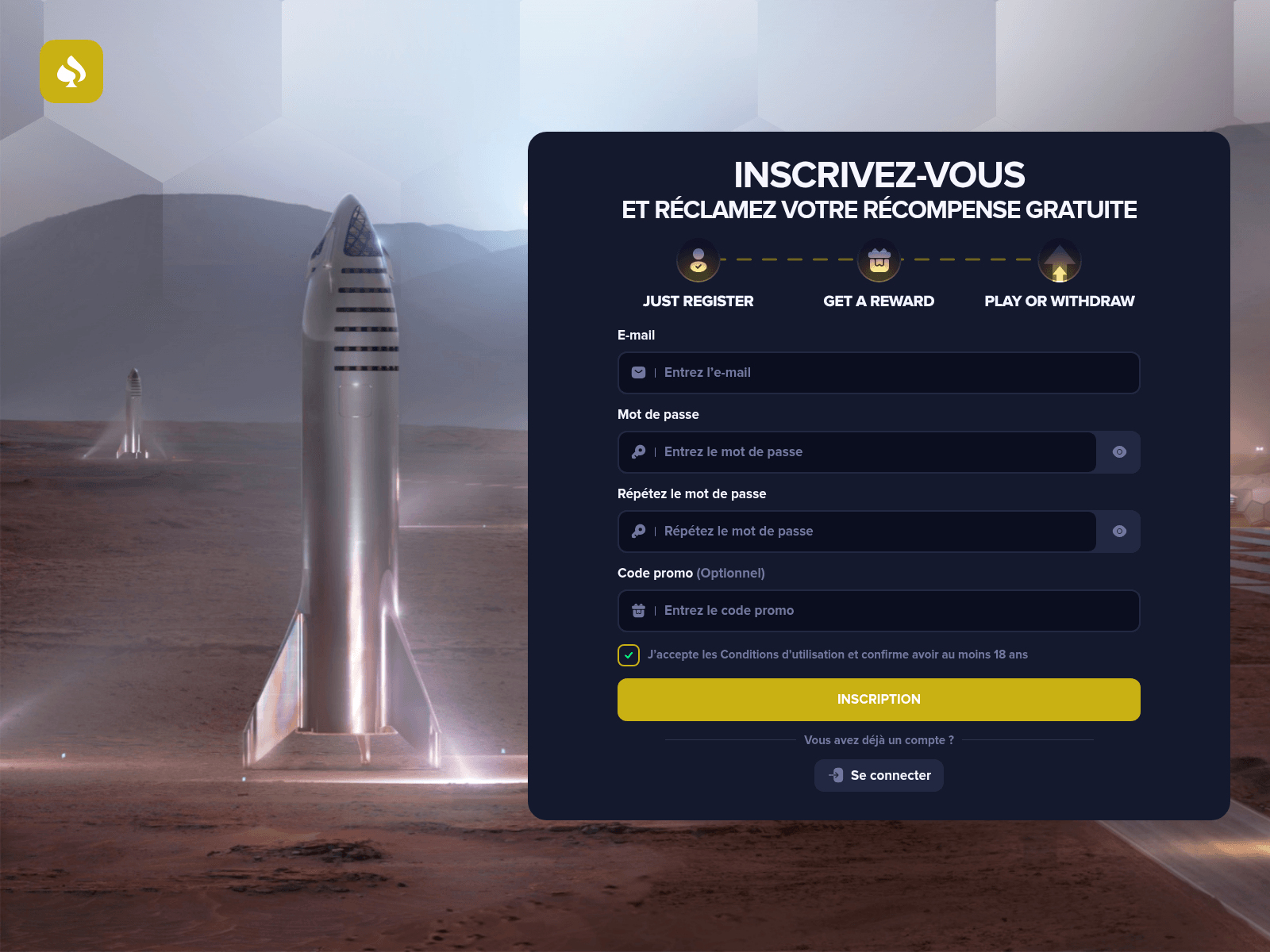 Screenshot of rocket-play.cc