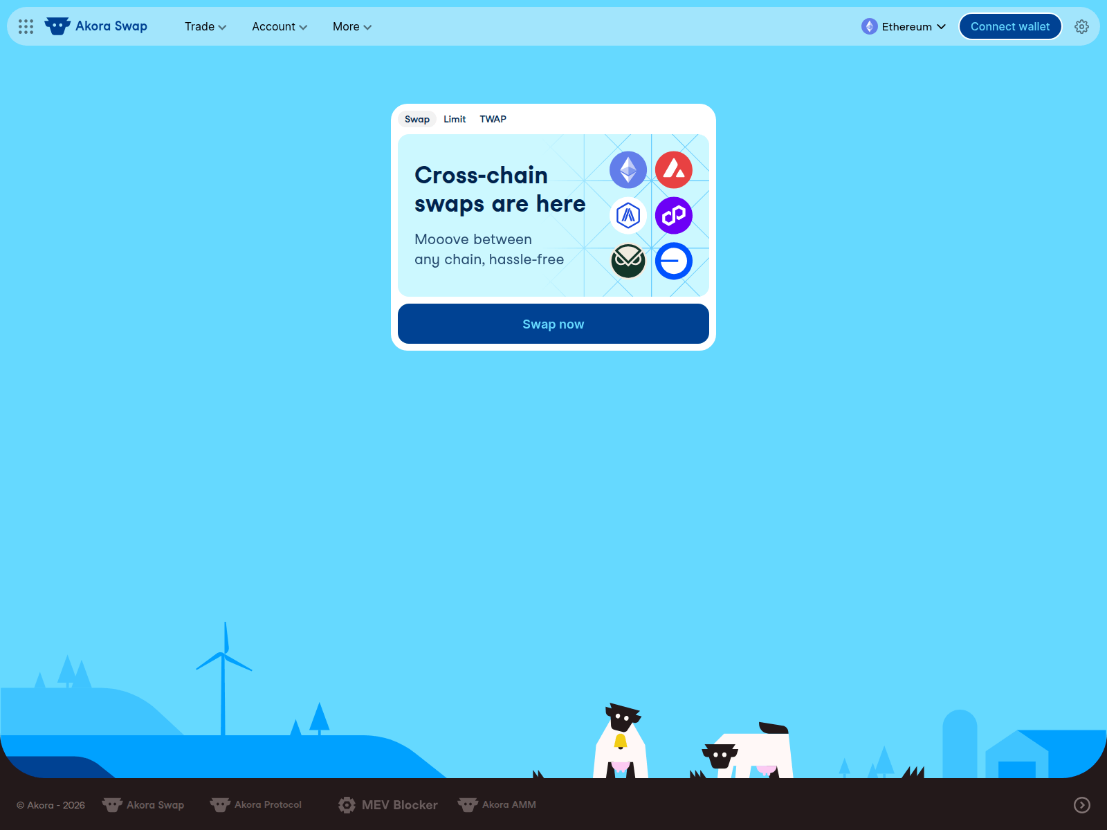 Screenshot of akoraswap.tech
