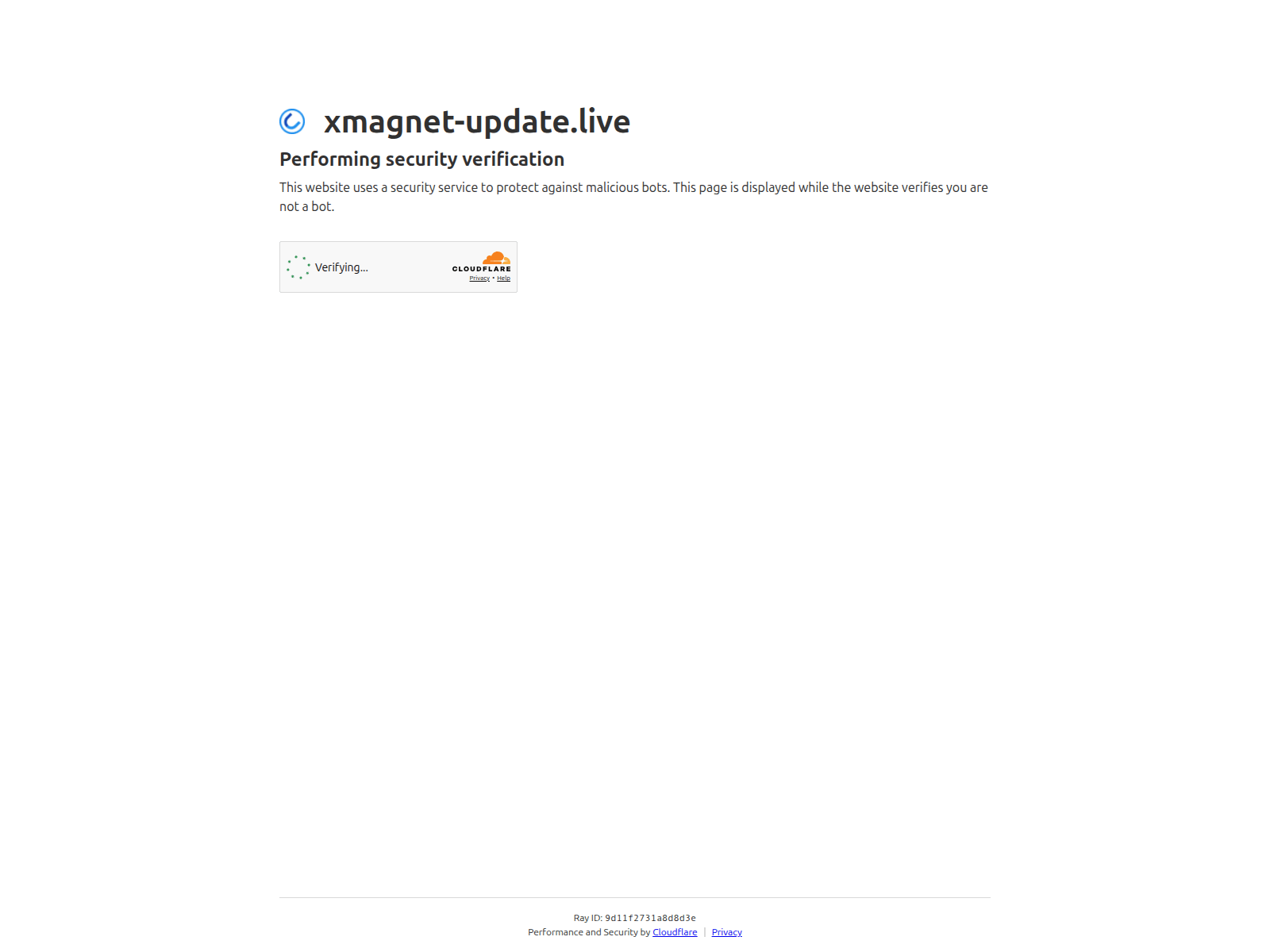 Screenshot of xmagnet-update.live
