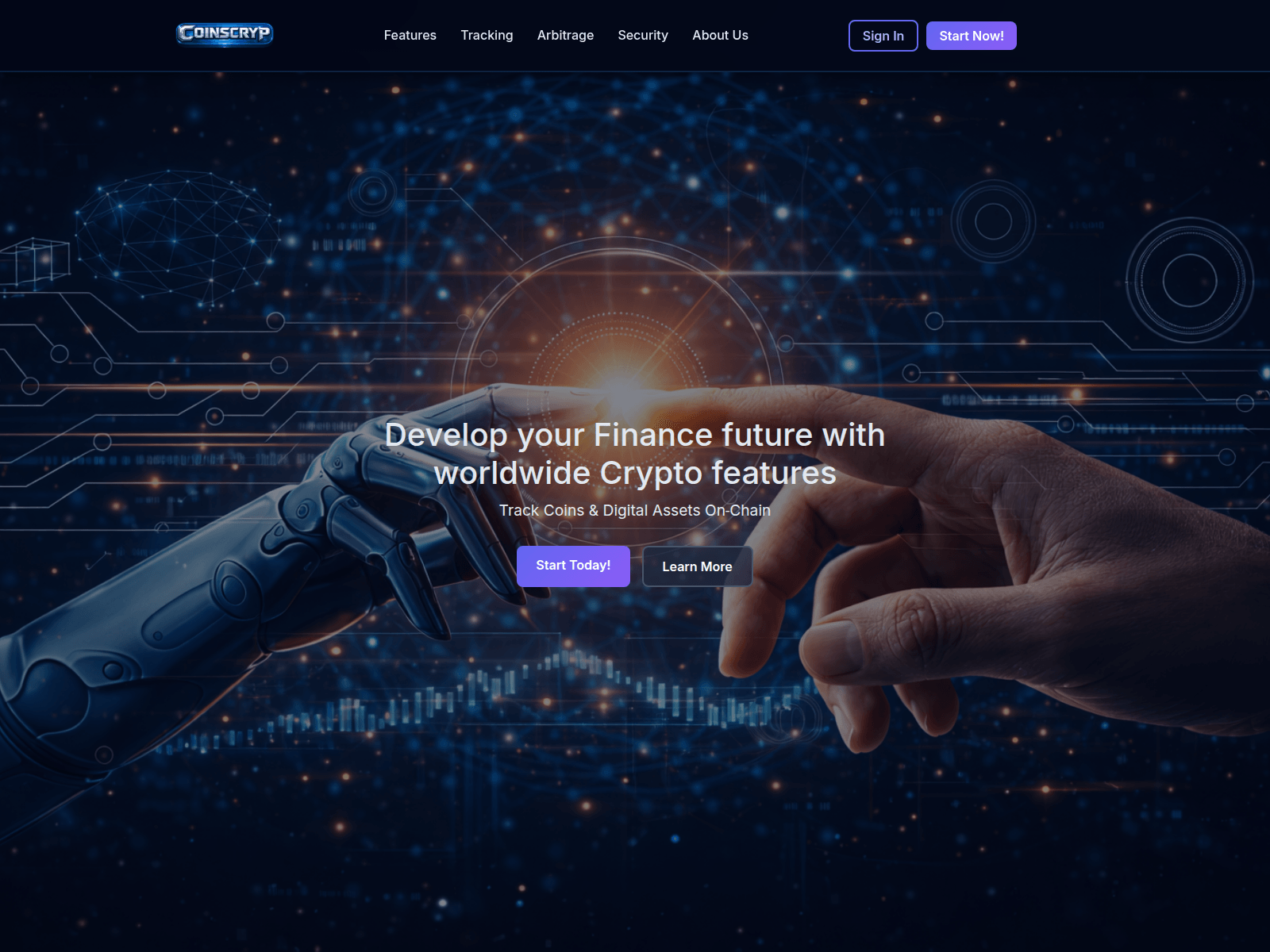 Screenshot of coinscryp.com