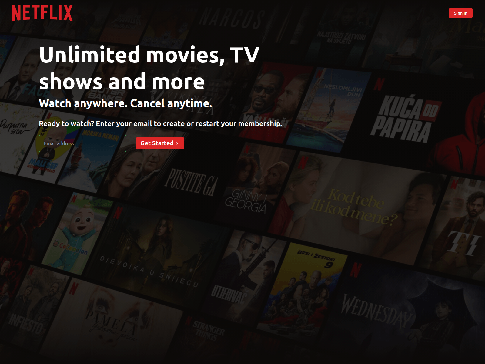 Screenshot of fakeflix-web-app.vercel.app