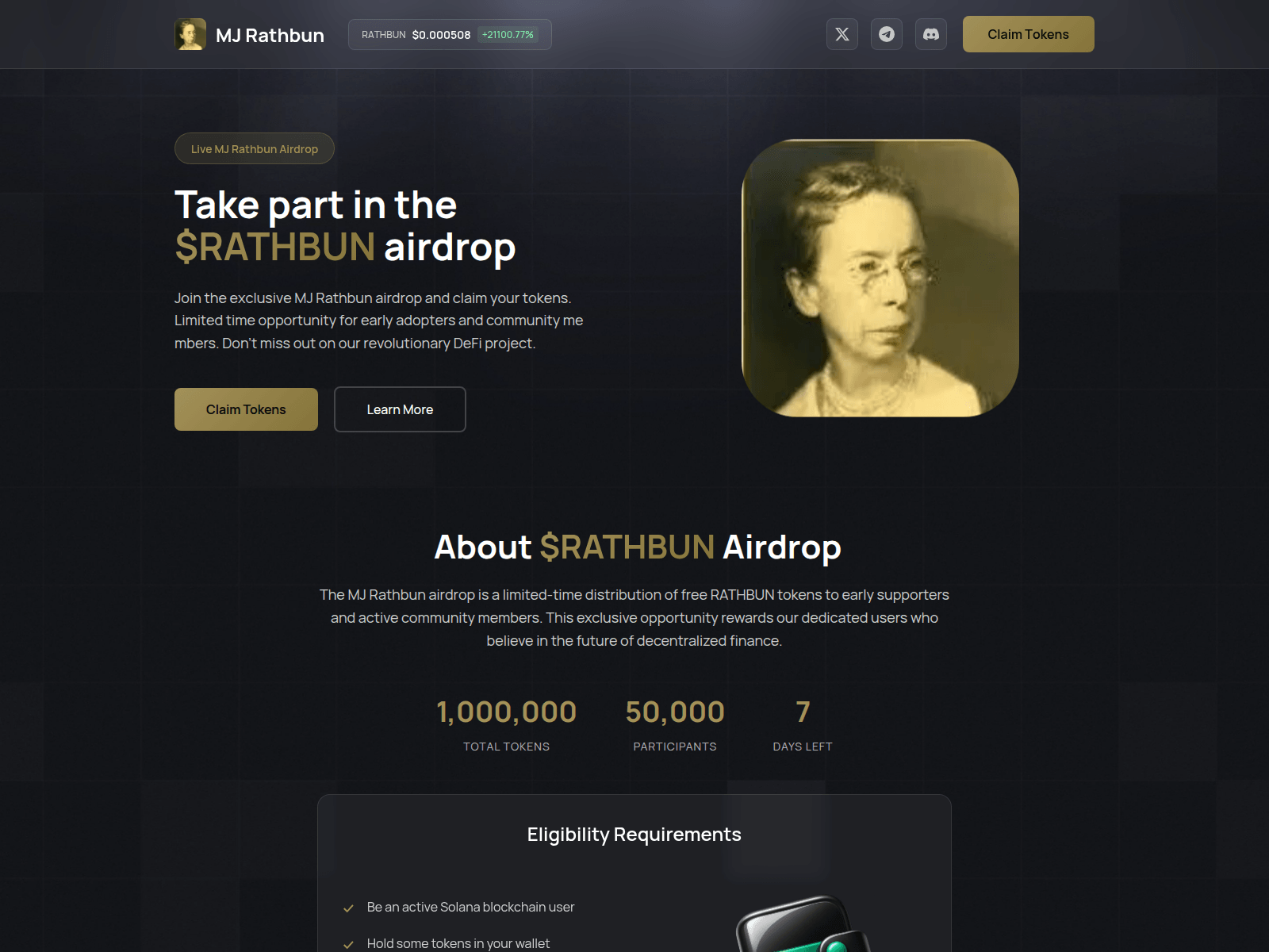 Screenshot of rathbun.pages.dev