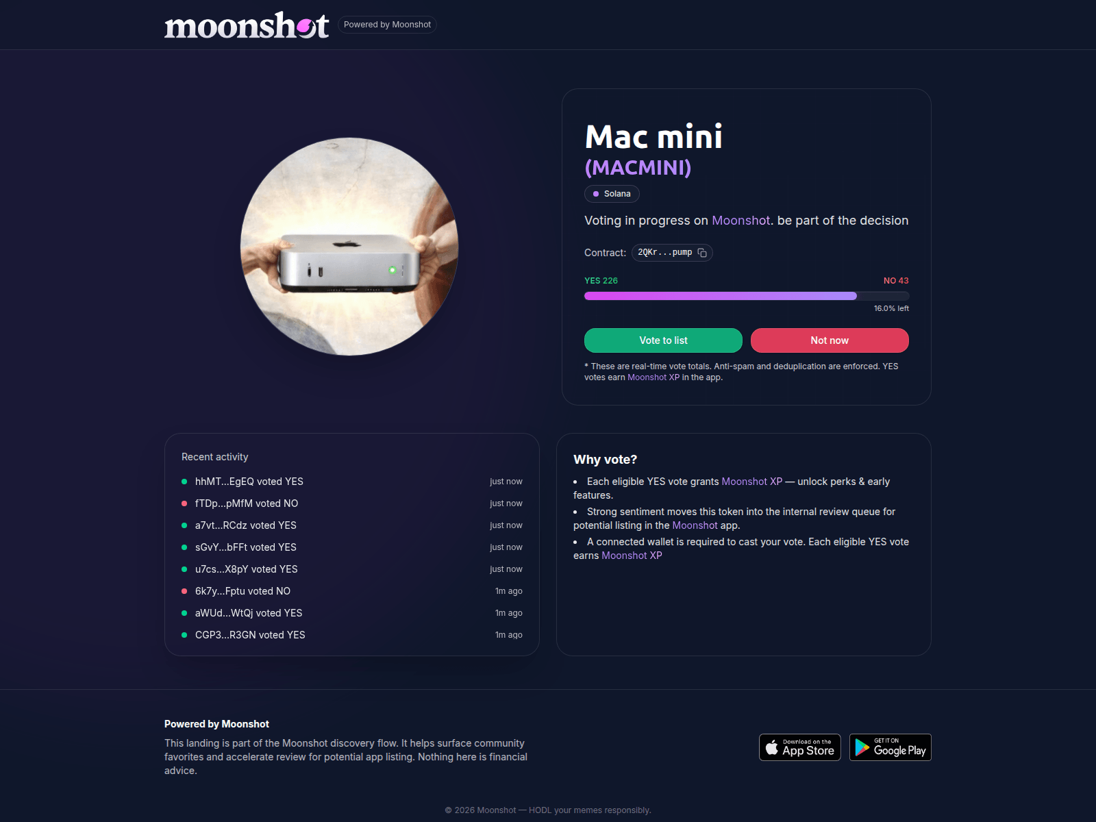 Screenshot of moonshot-vote.org
