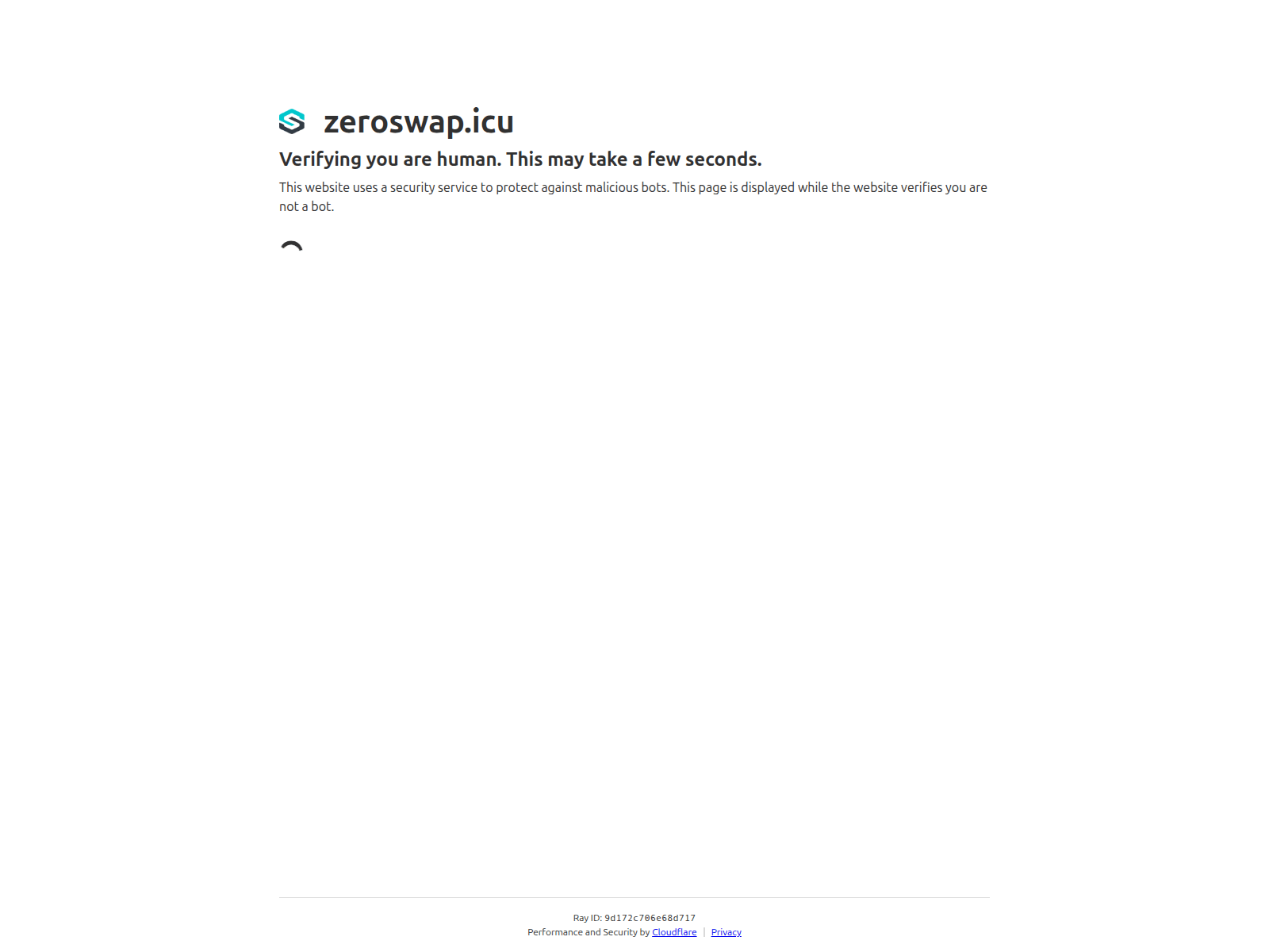 Screenshot of zeroswap.icu