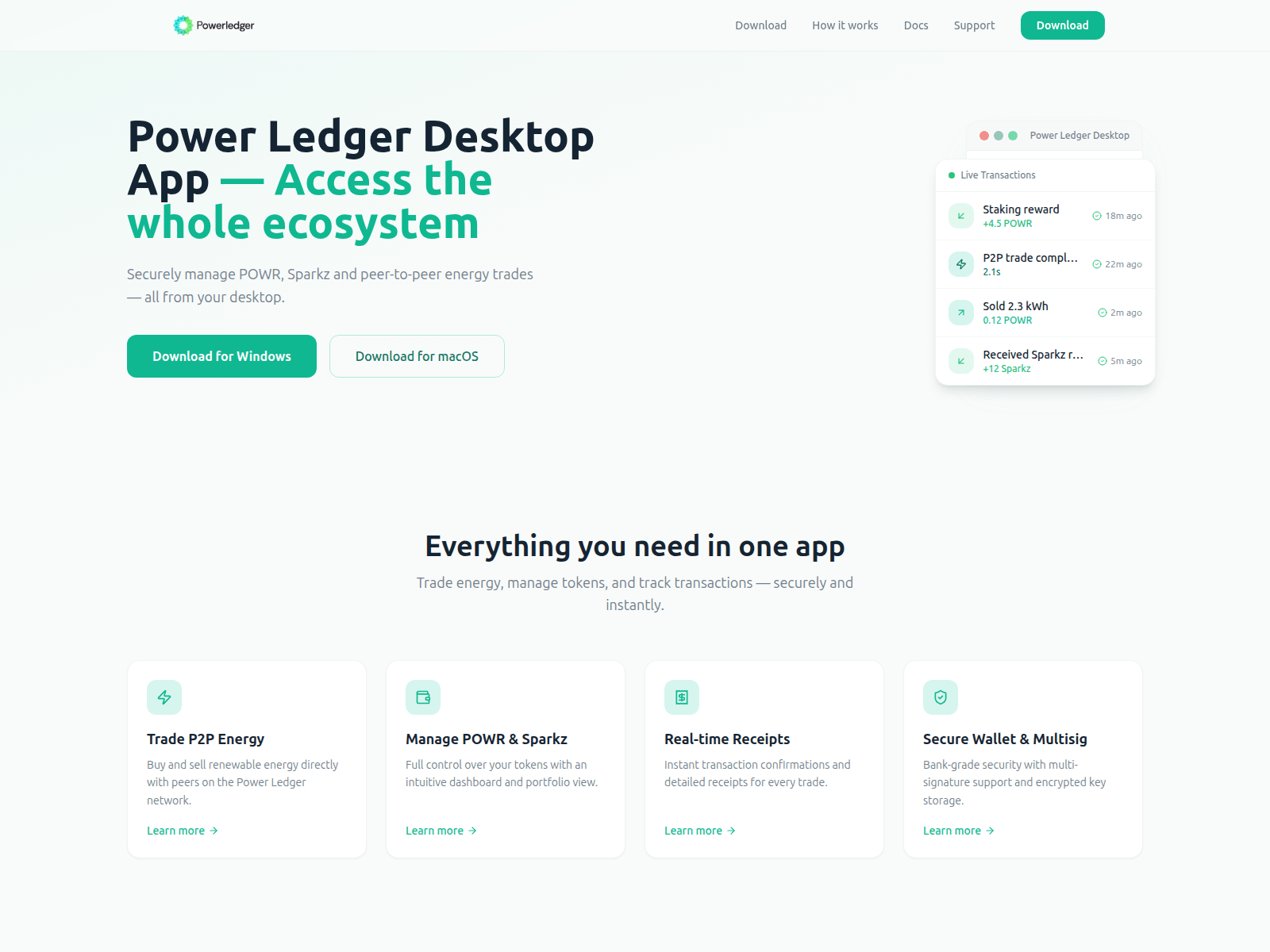 Screenshot of powerledgerdesktop.app