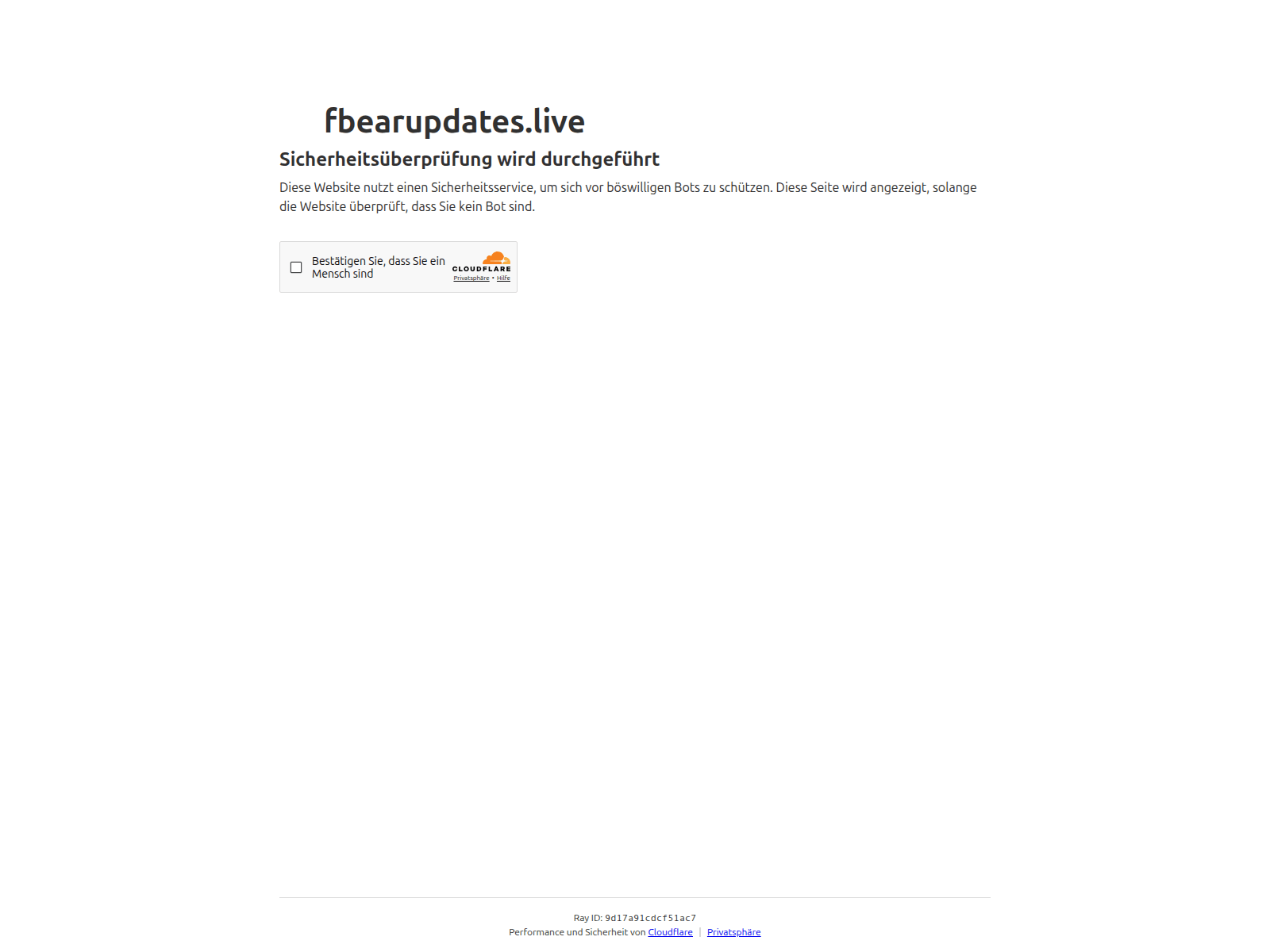 Screenshot of fbearupdates.live