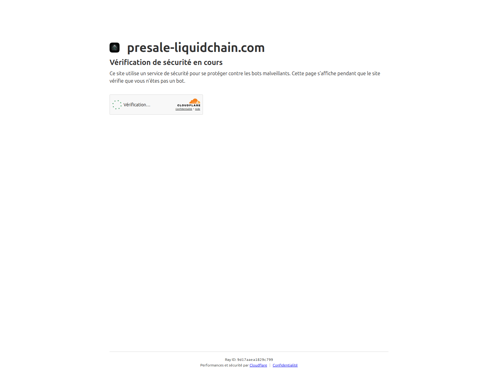 Screenshot of presale-liquidchain.com