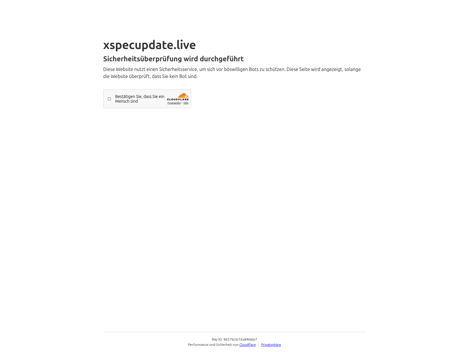 Screenshot of xspecupdate.live