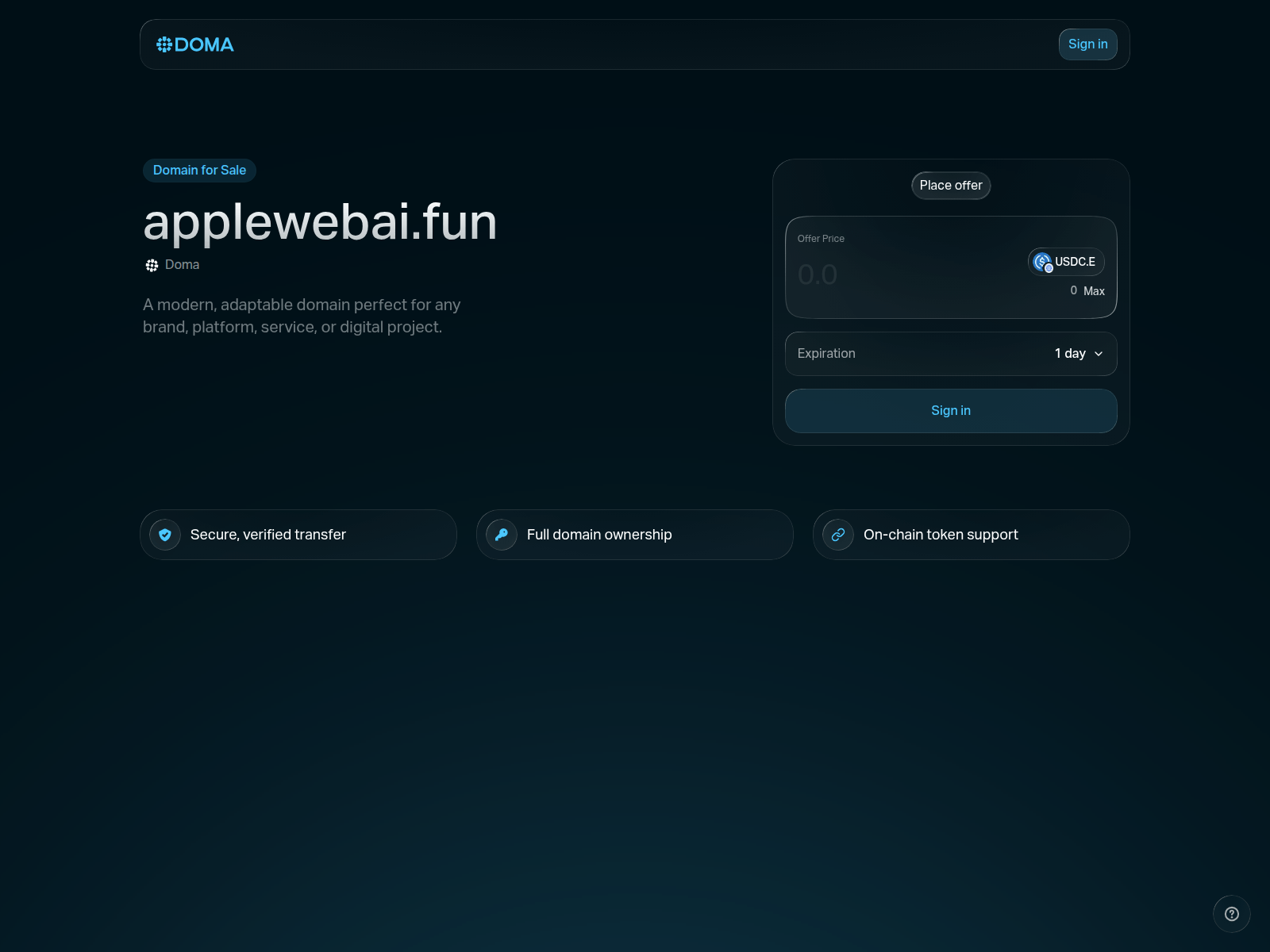 Screenshot of applewebai.fun