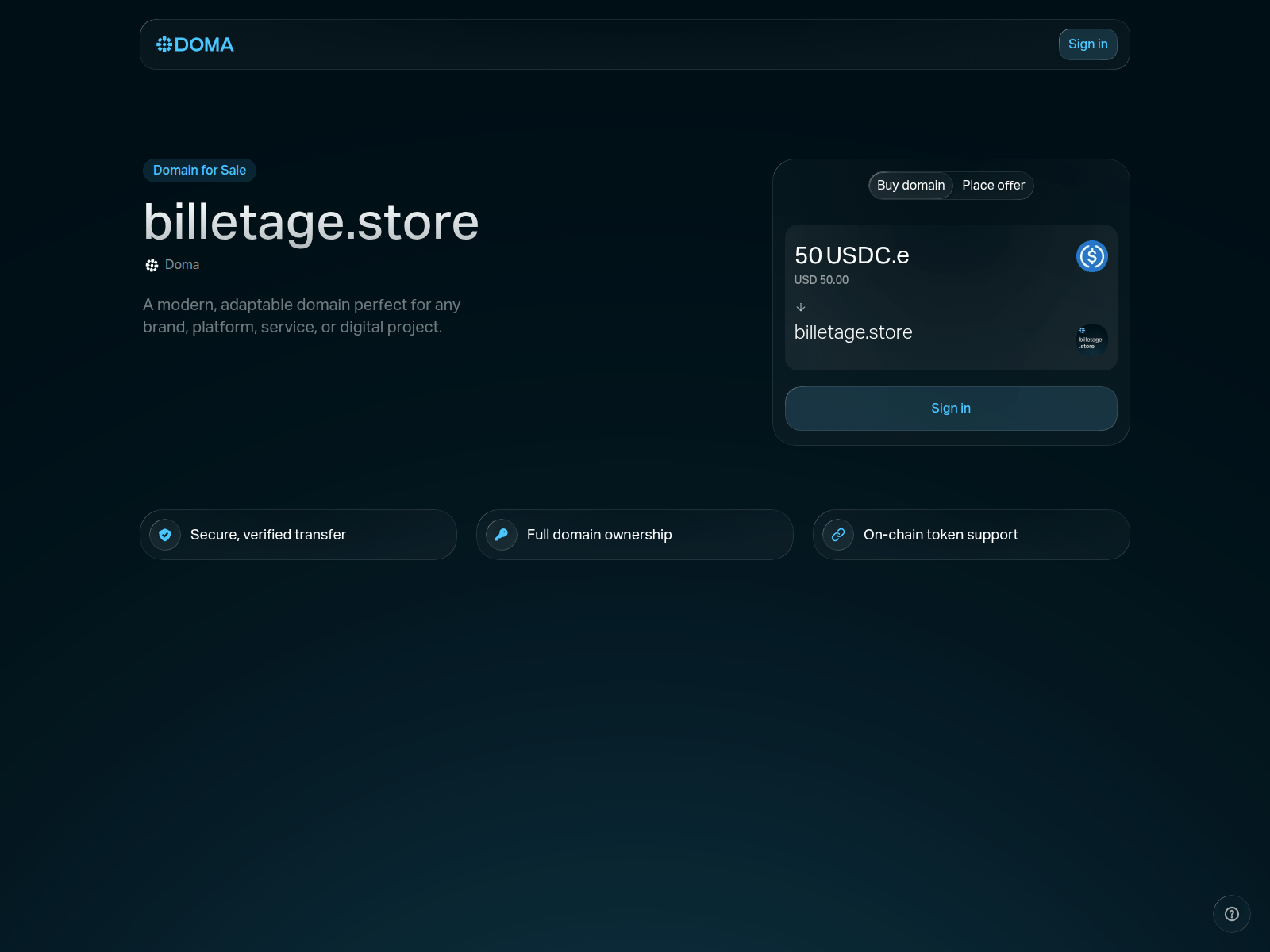 Screenshot of billetage.store