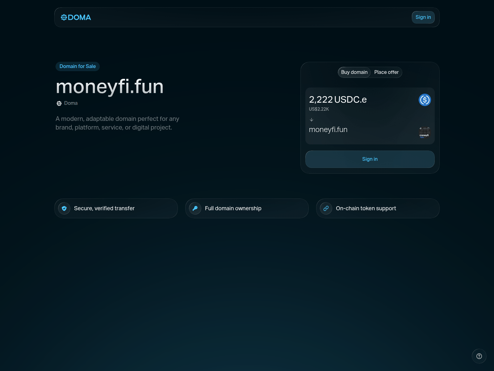 Screenshot of moneyfi.fun
