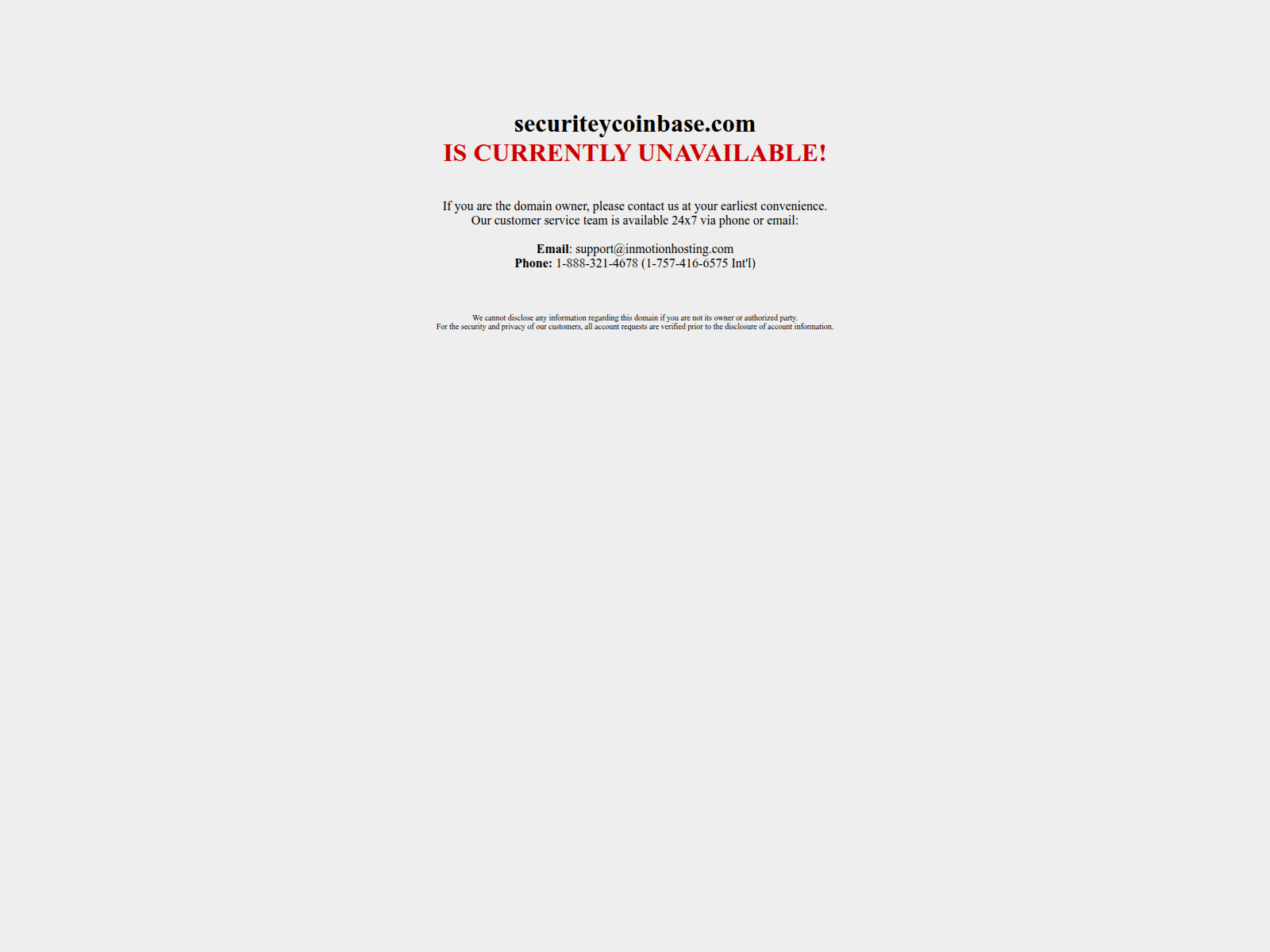 Screenshot of securiteycoinbase.com