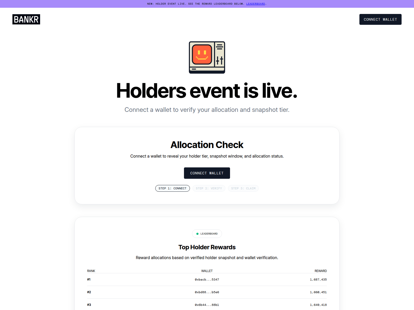 Screenshot of bnkrevent.com