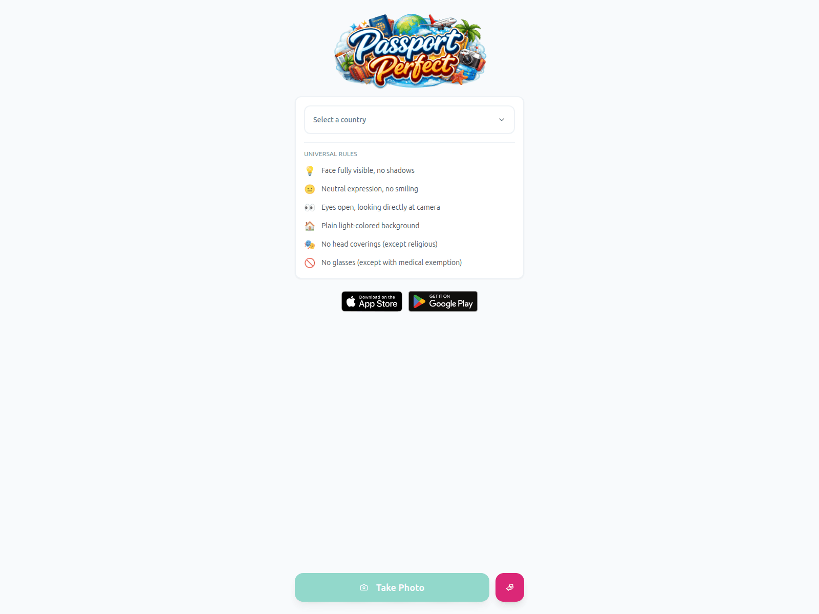 Screenshot of passport-perfect.com