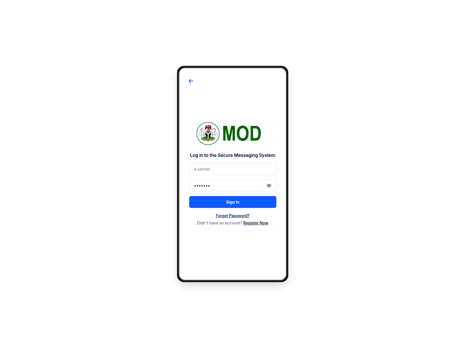 Screenshot of scms.name.ng