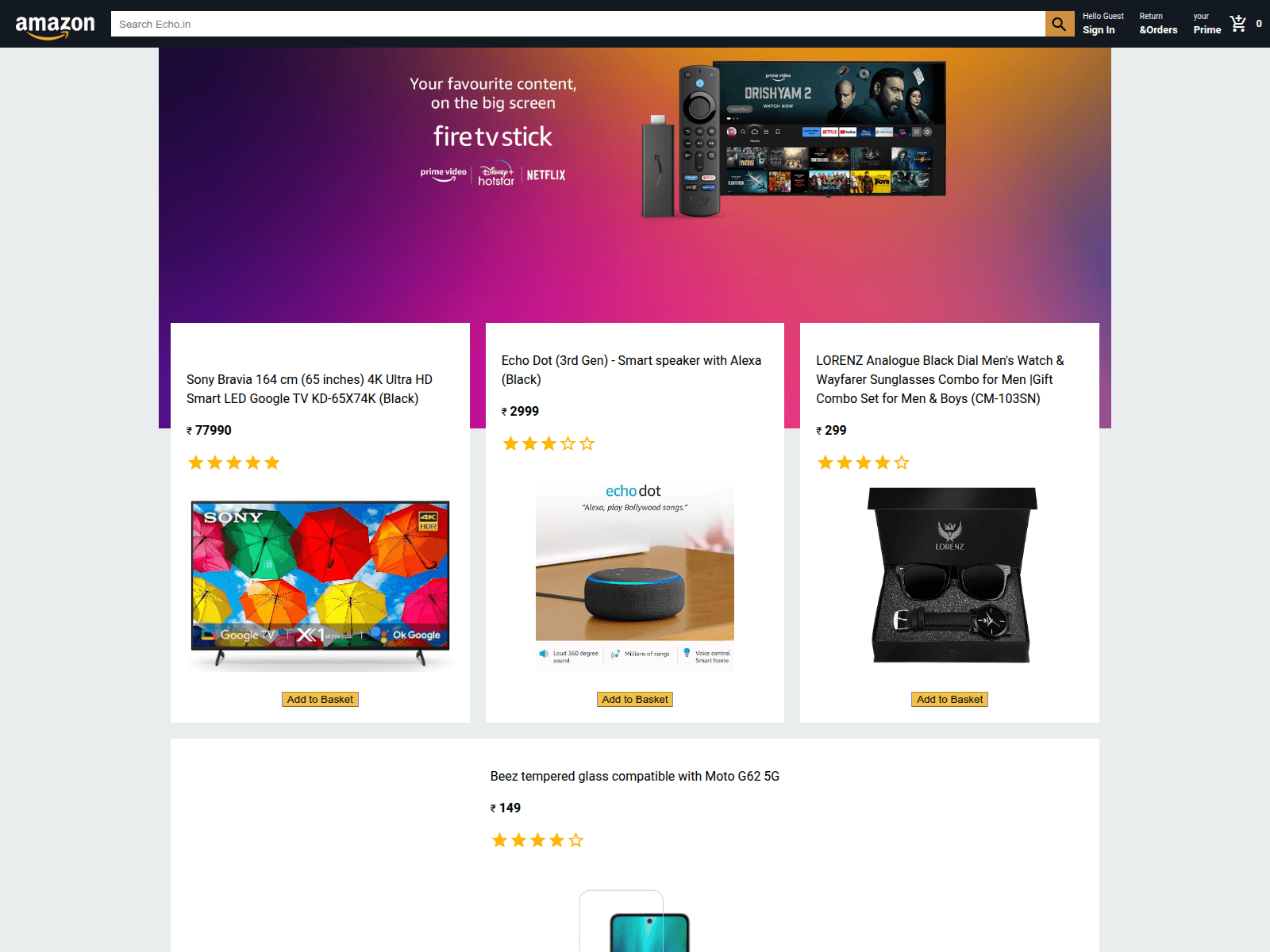 Screenshot of echo-blush.vercel.app