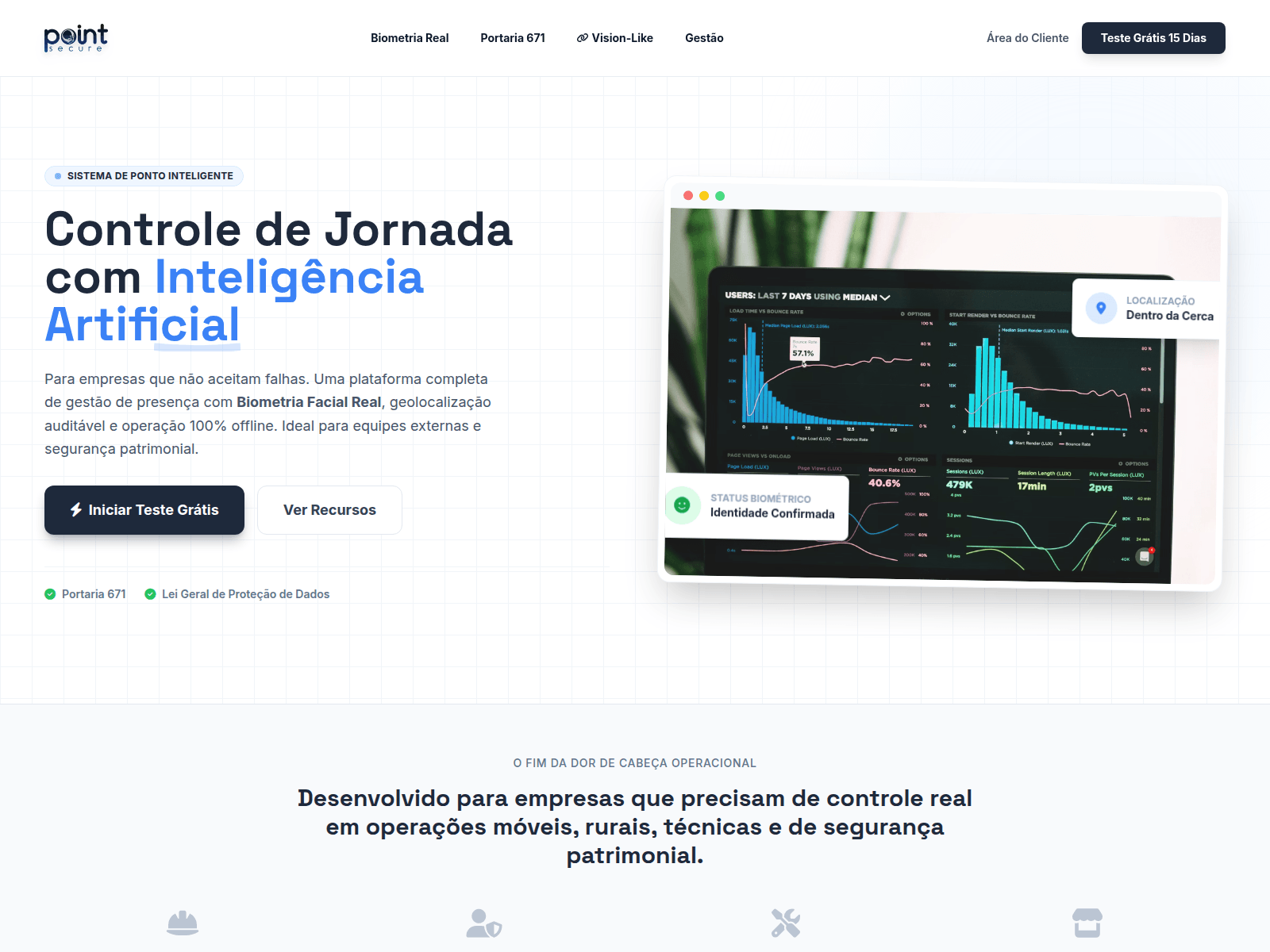 Screenshot of clockpoint.com.br