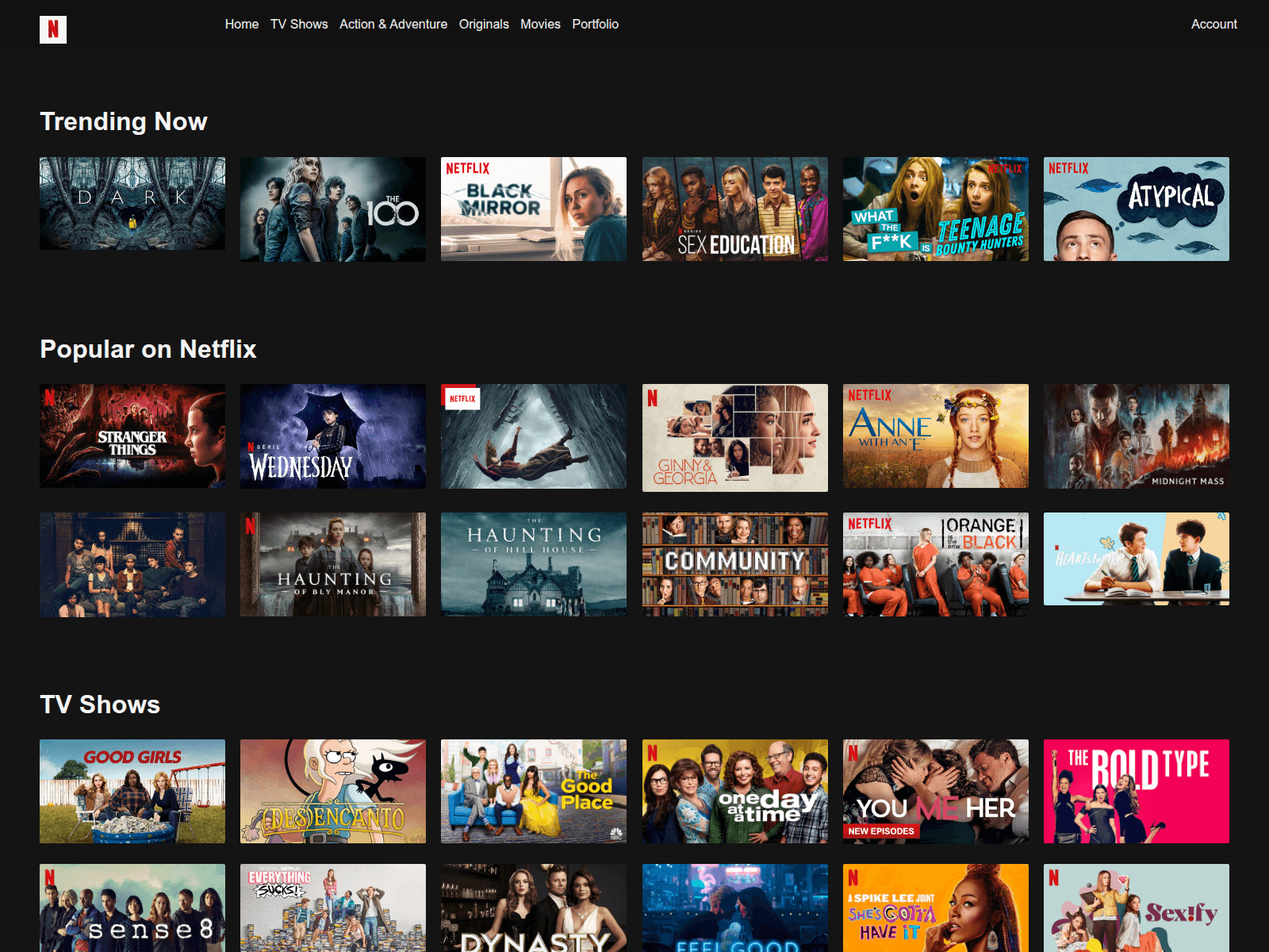 Screenshot of netflix-clone-theta-eight.vercel.app
