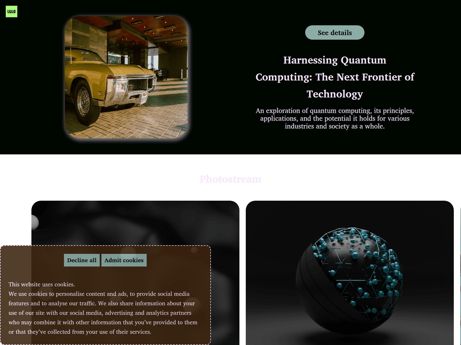 Screenshot of lulofi.app
