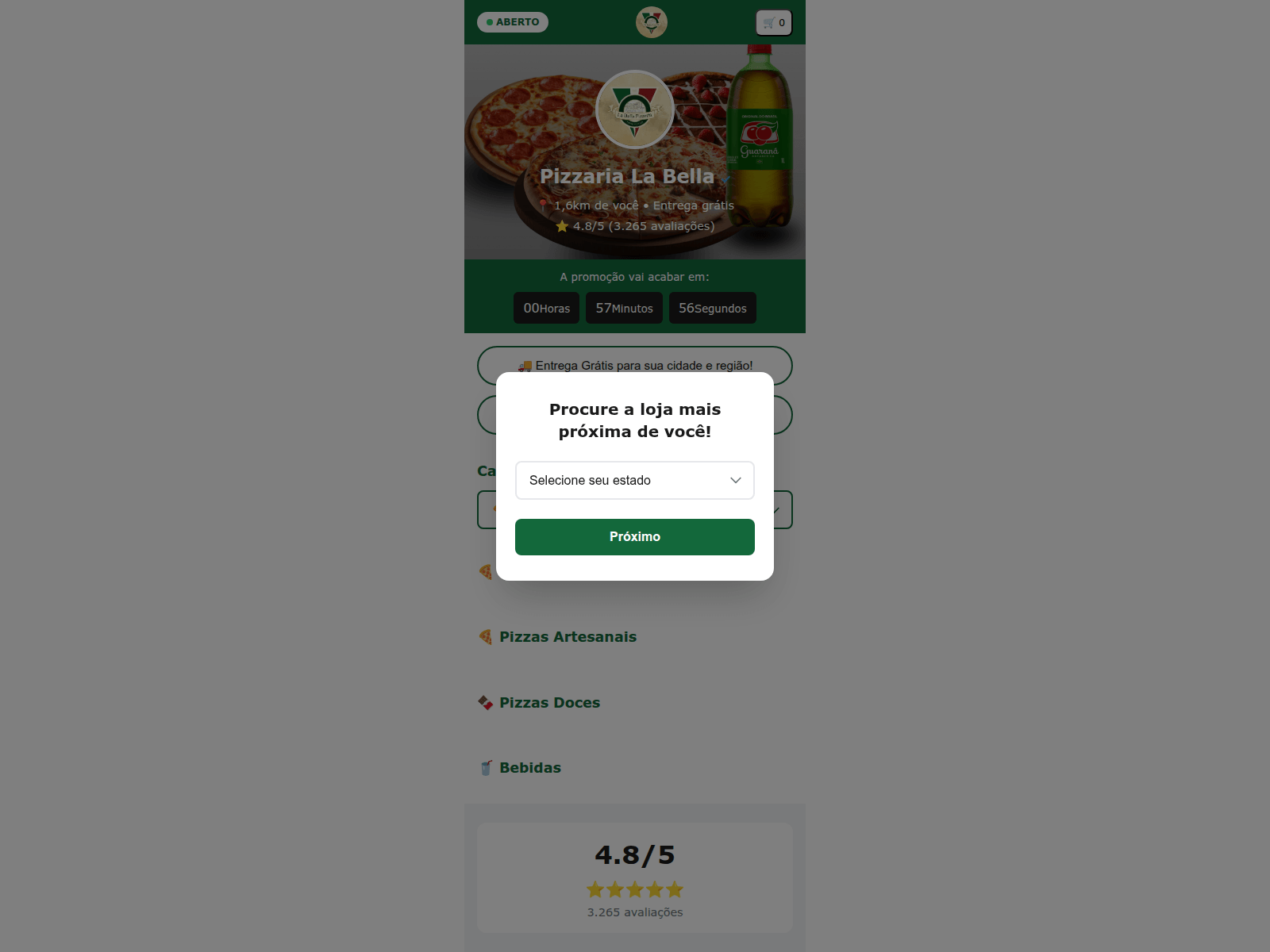 Screenshot of labellapizzariaofiddcial.cfd