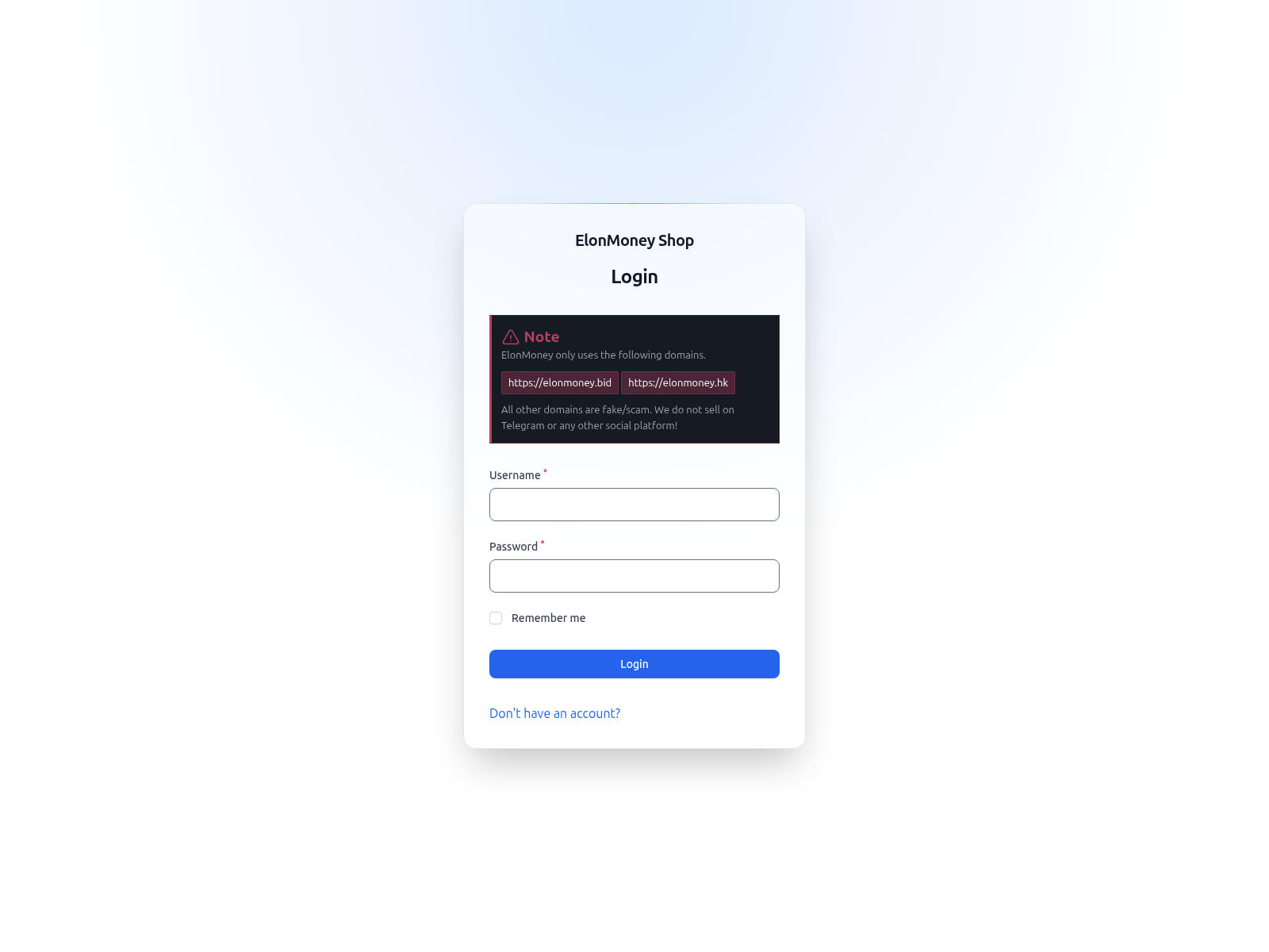 Screenshot of elonmoneycc.com