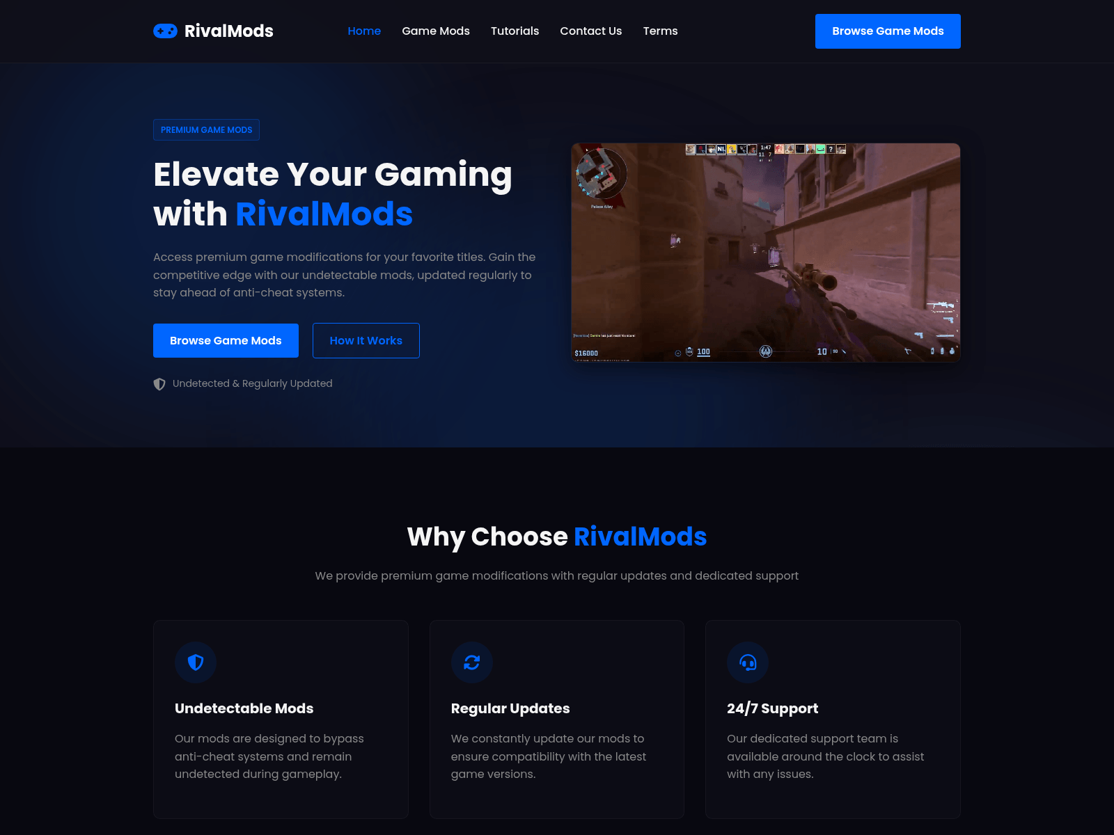 Screenshot of rivalmods.live