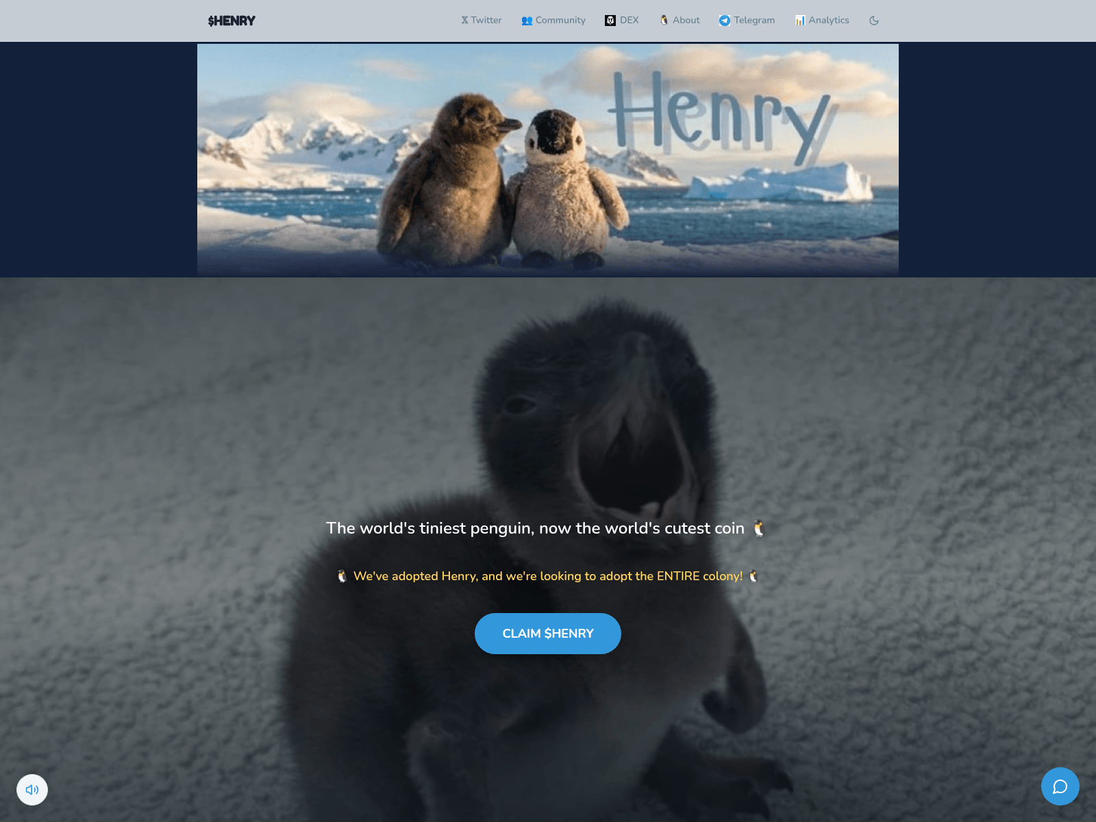 Screenshot of henrythepenguin.live