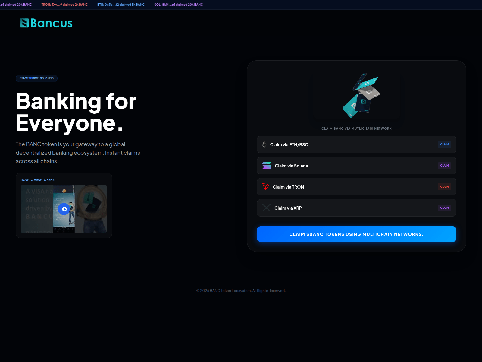 Screenshot of backend-banctoken.pages.dev