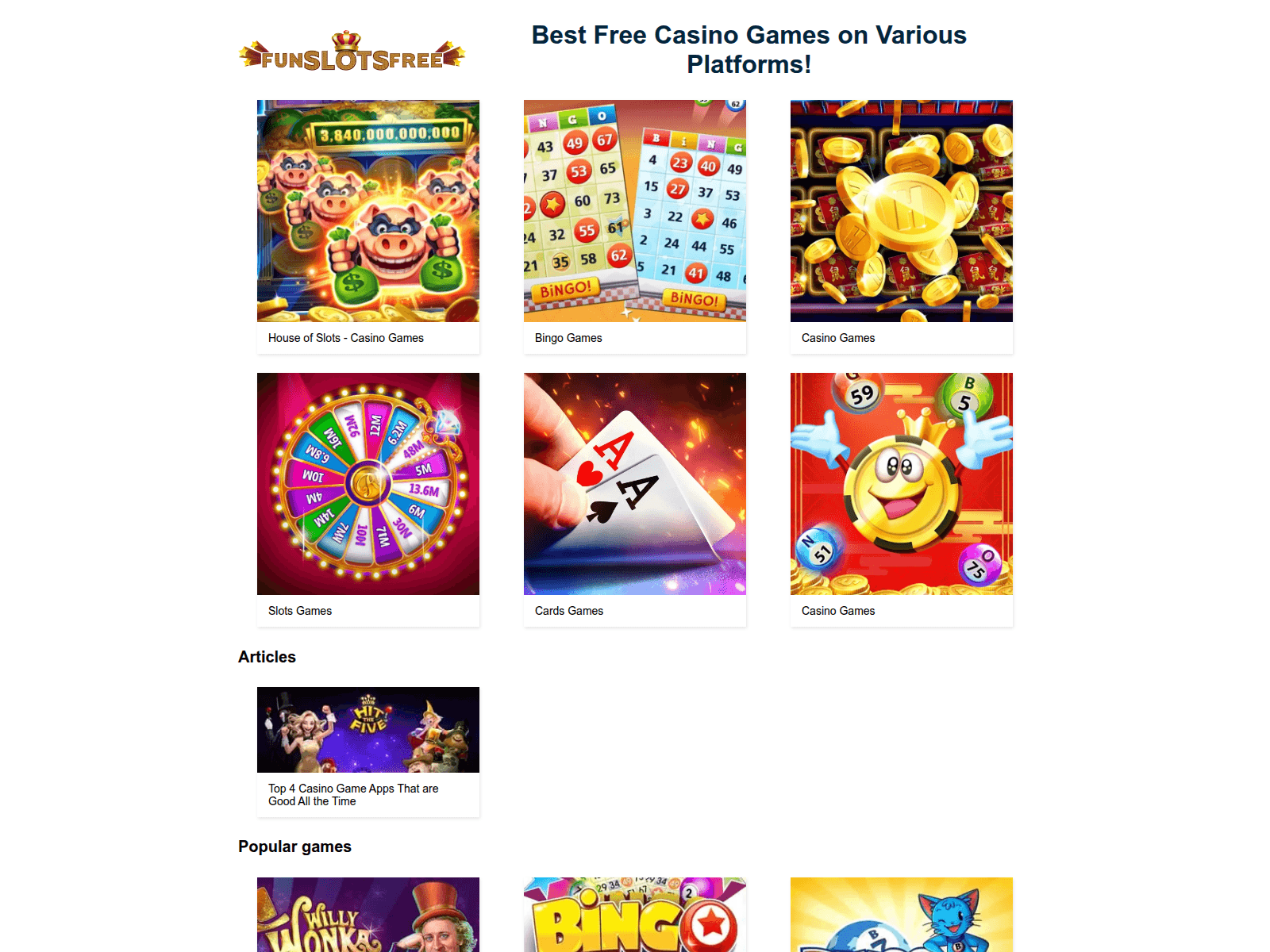 Screenshot of go.funslotsfree.com