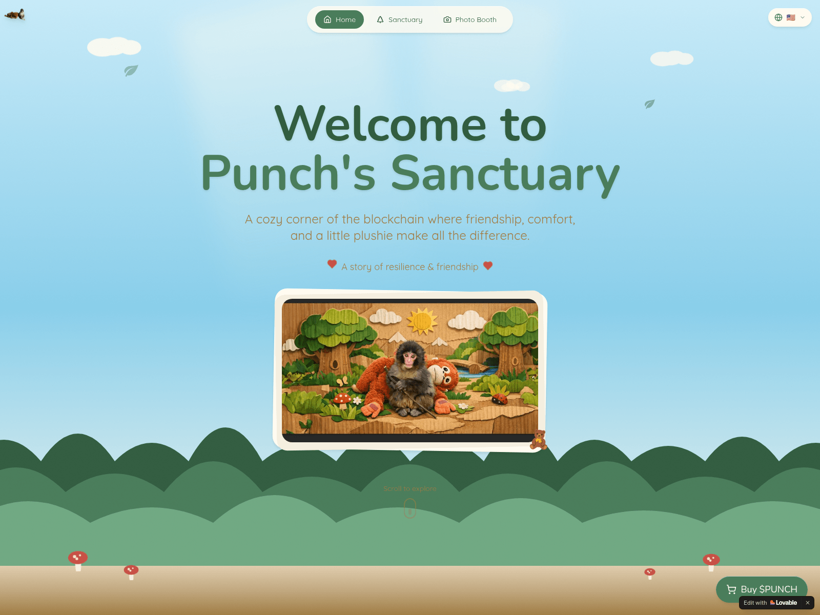 Screenshot of punchonsol.lovable.app