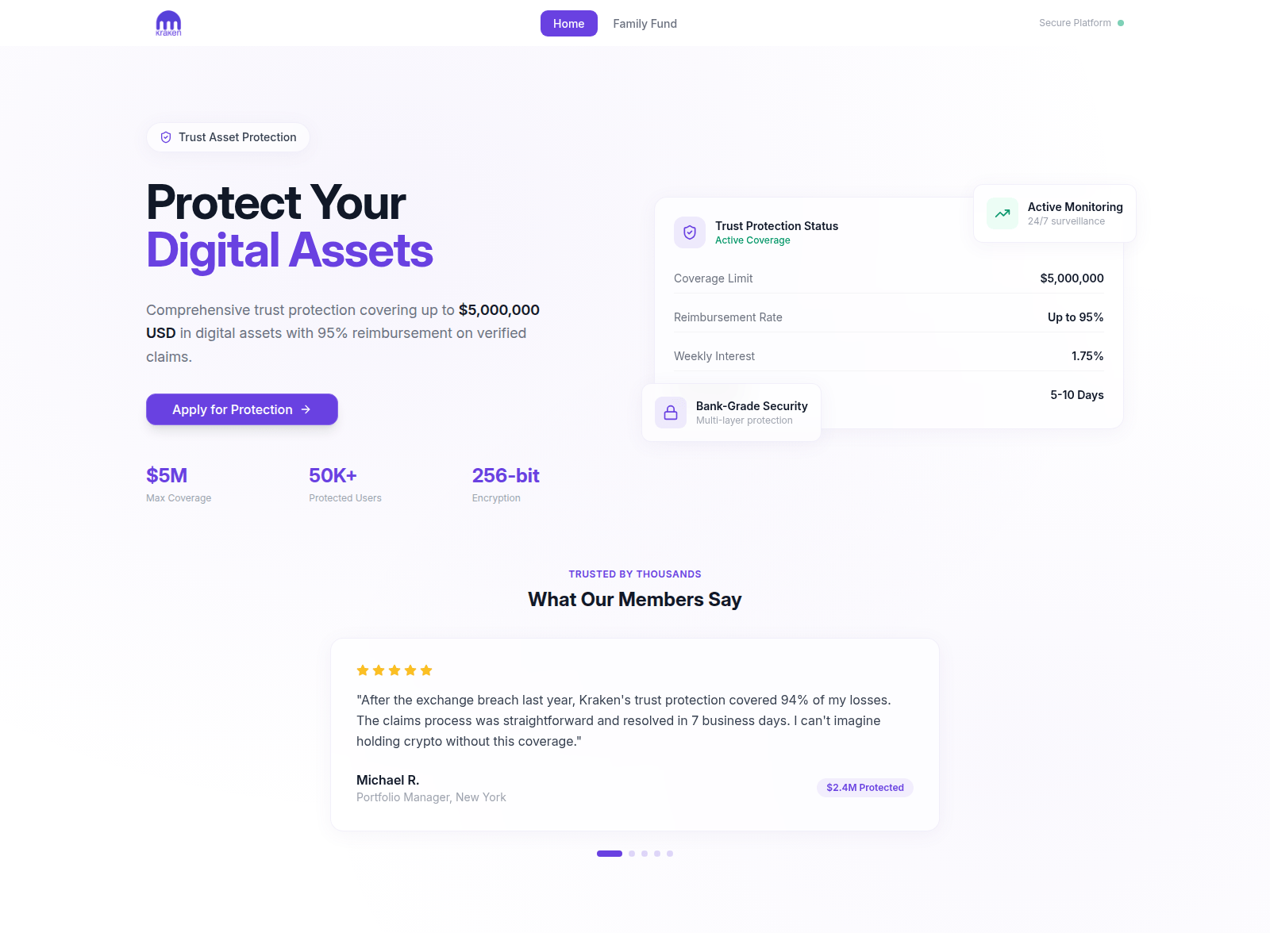Screenshot of kraken-insured.com