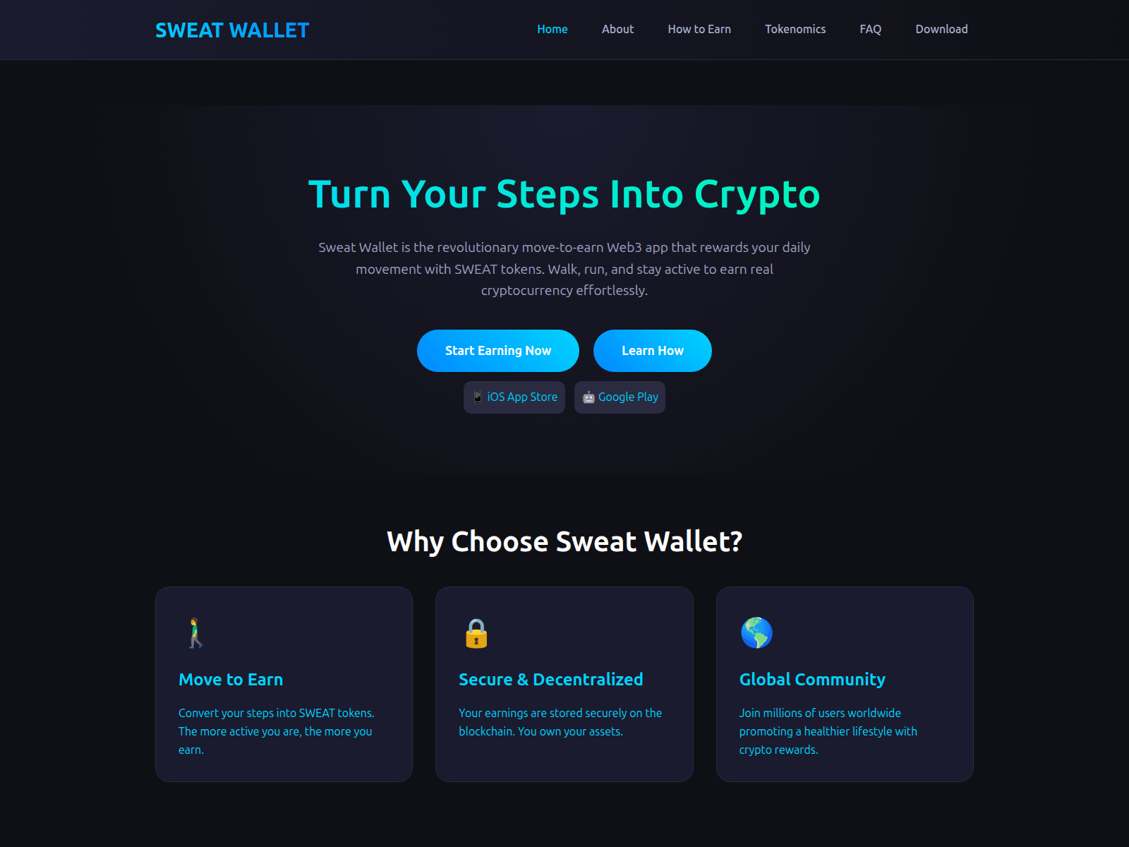 Screenshot of sweatwallet.pro
