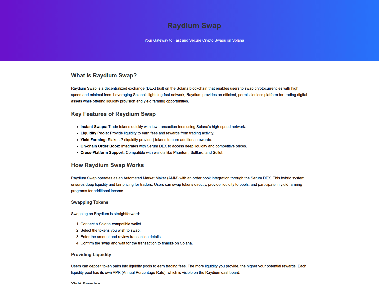 Screenshot of began-raydium-swaap-io-us.pages.dev