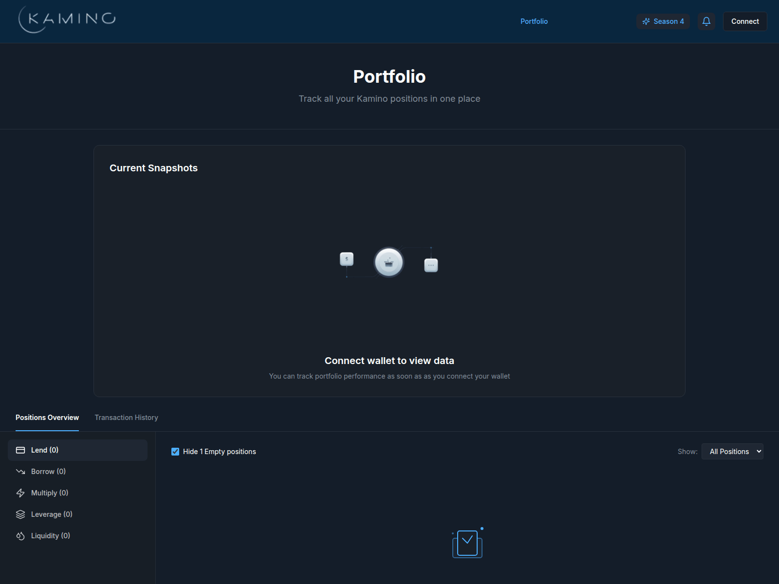 Screenshot of kamino-snapshot.com