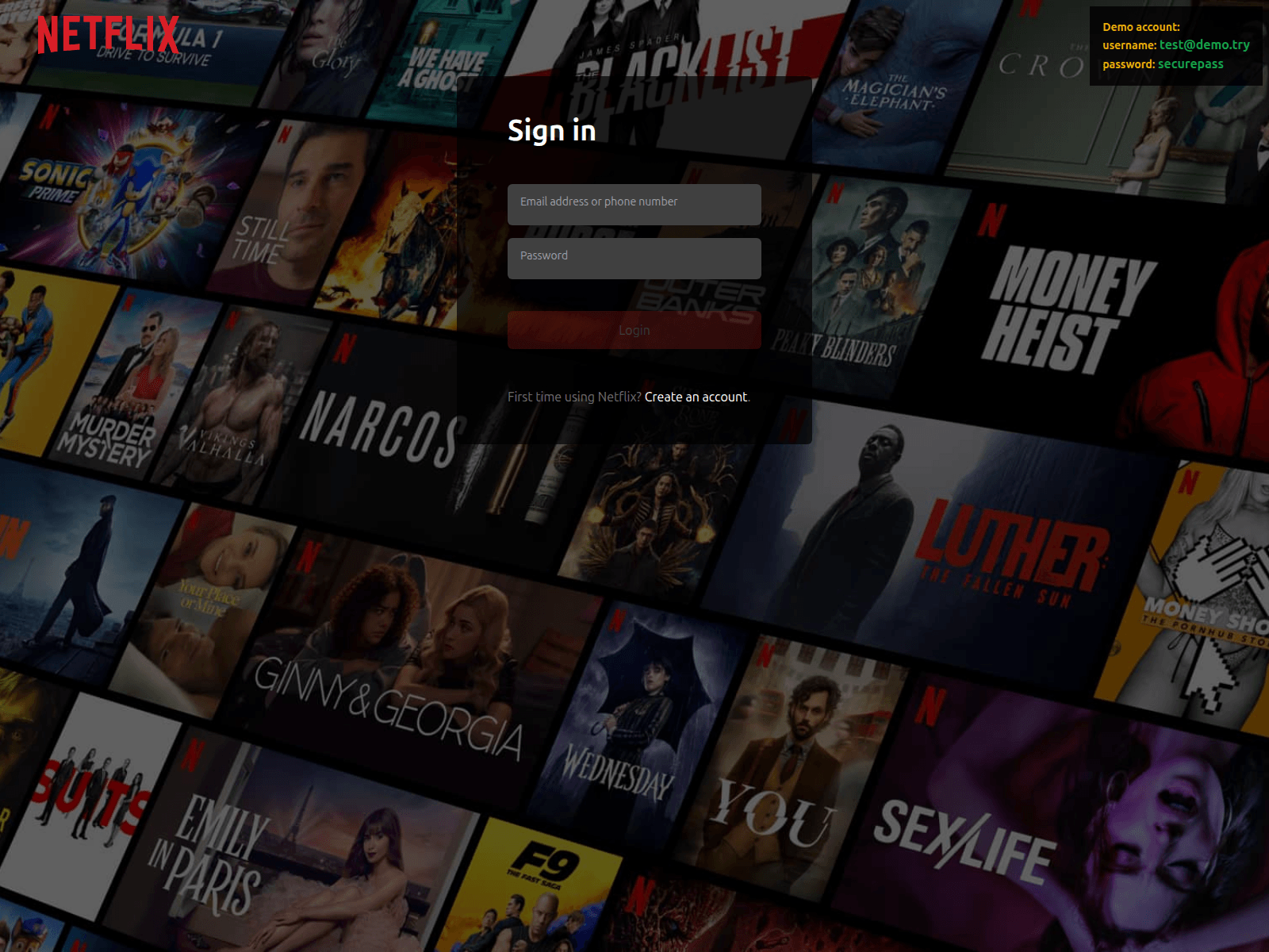Screenshot of netflix-clone-pujovic.vercel.app