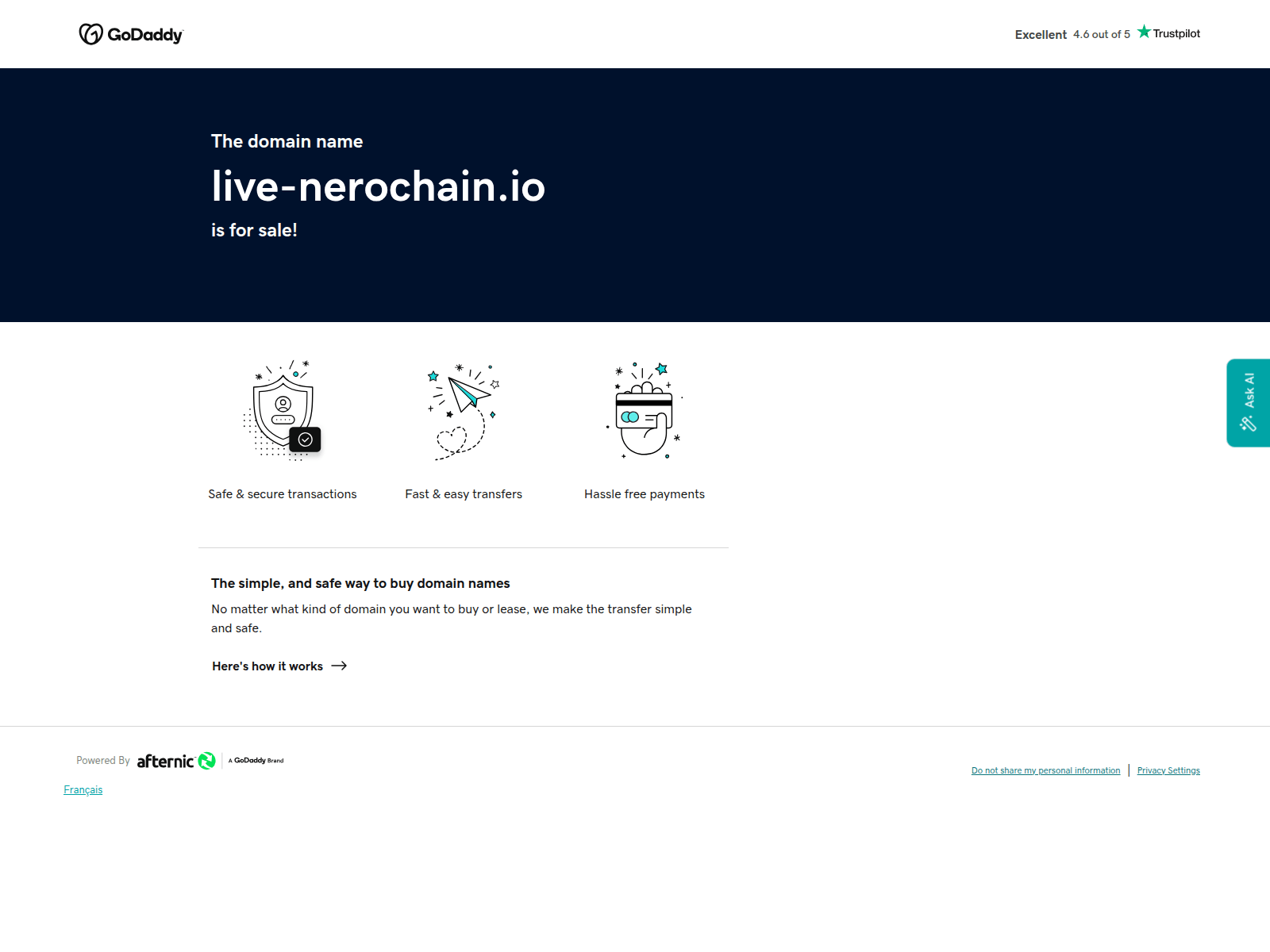 Screenshot of live-nerochain.io