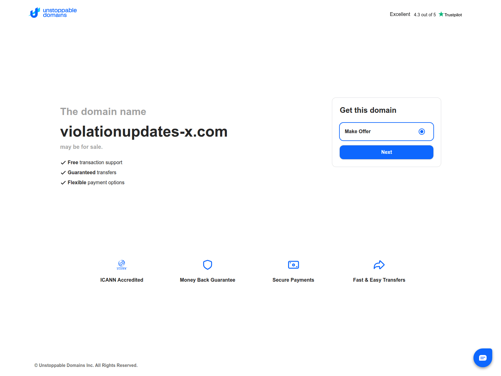 Screenshot of violationupdates-x.com