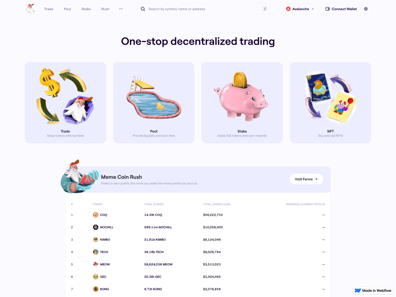 Screenshot of traderjo-exyz.webflow.io