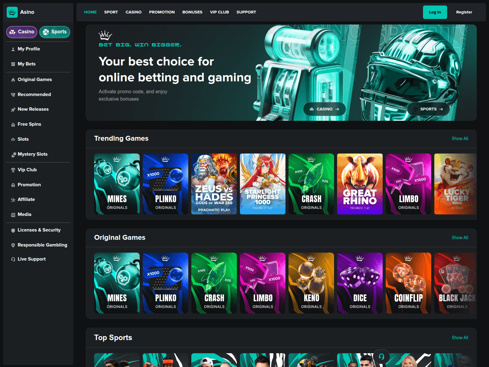Screenshot of asino.app