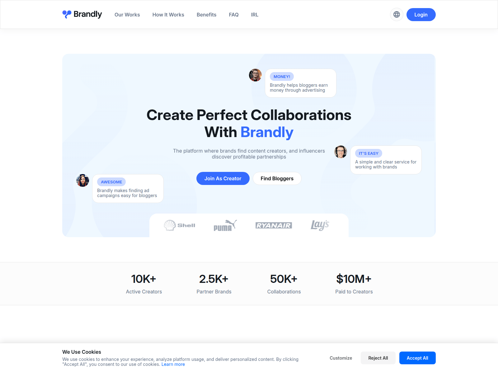 Screenshot of brandlylabs.com