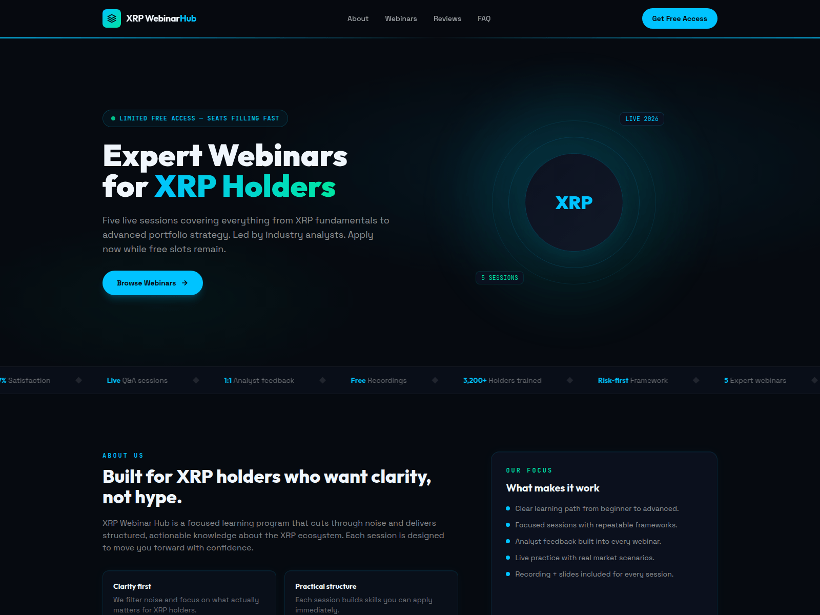 Screenshot of xrpwebseminarnz.com