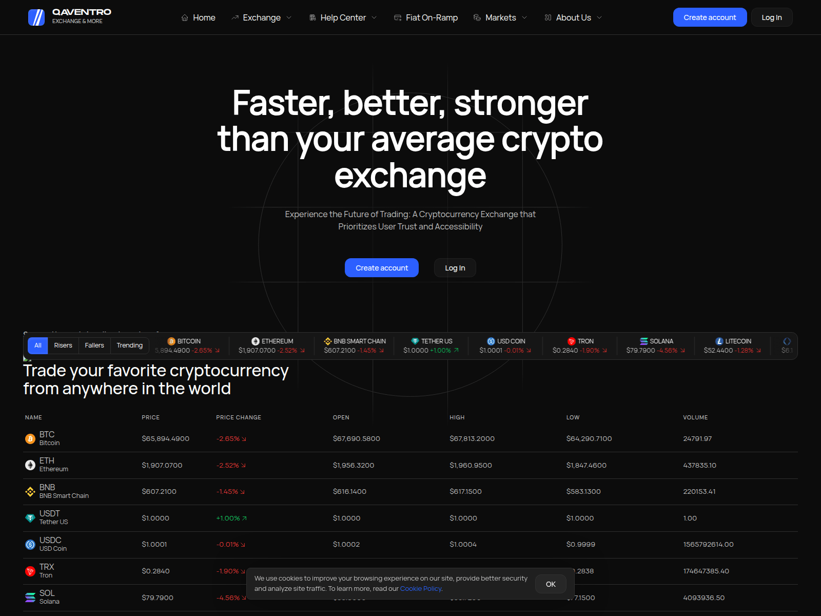 Screenshot of qaventro.com