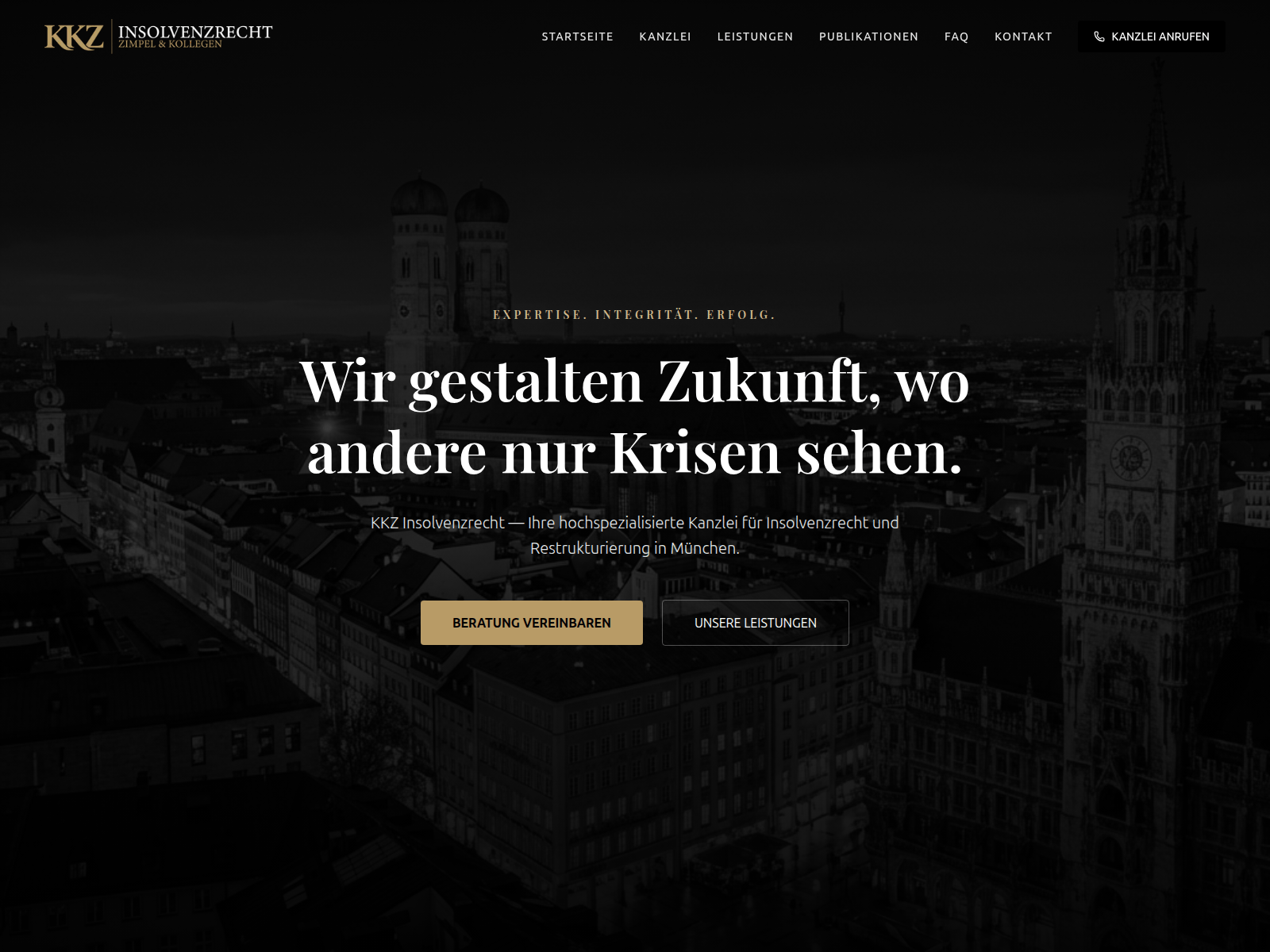Screenshot of kkz-insolvenzrecht.info
