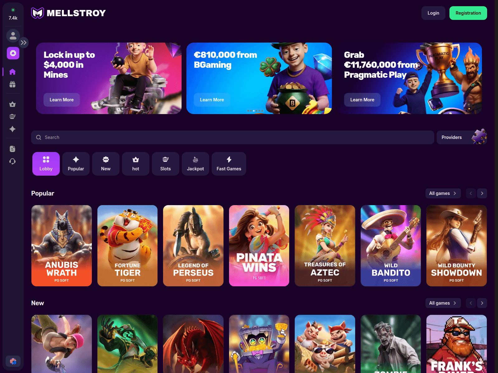 Screenshot of mellstroyspins.com