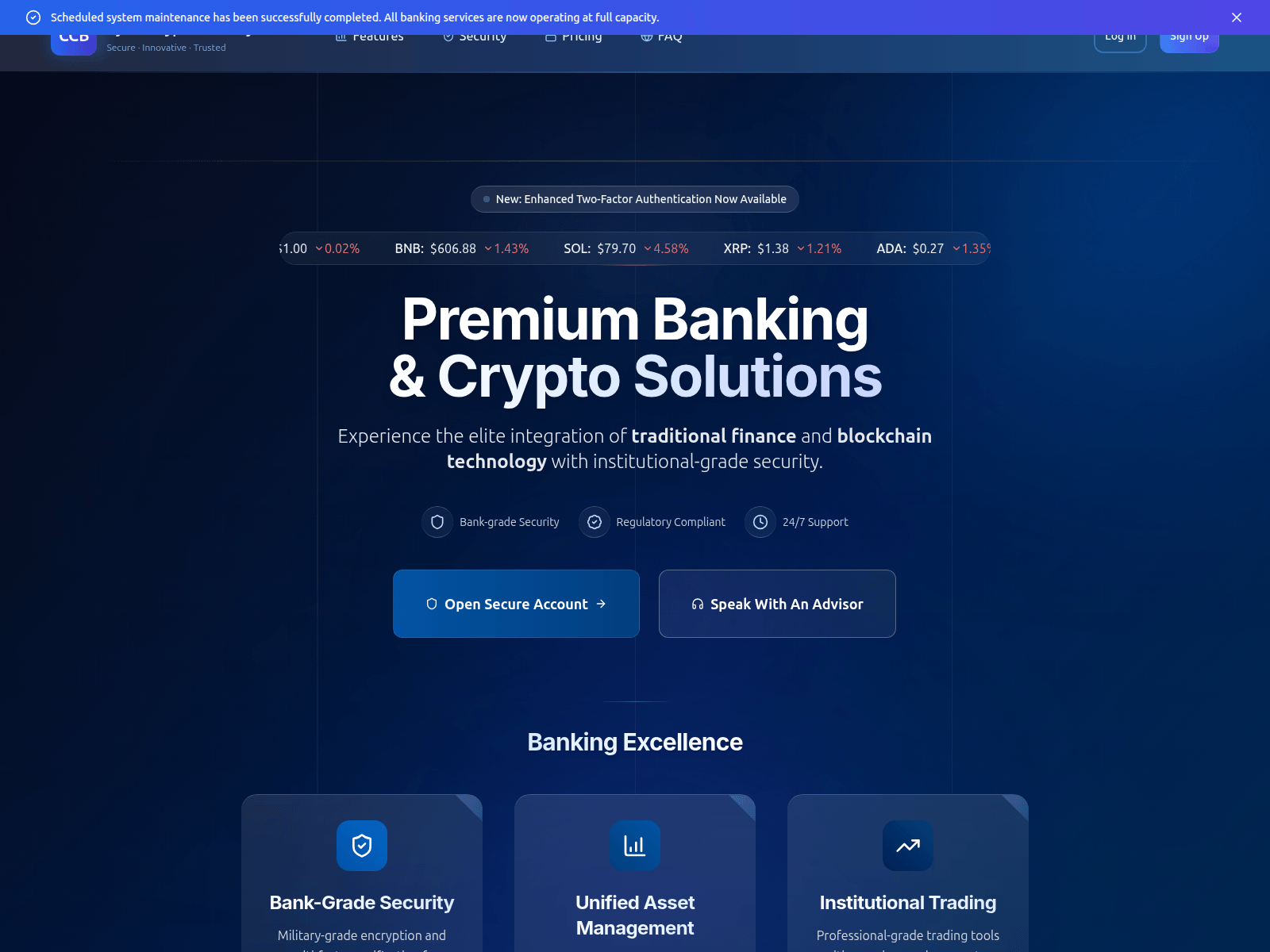 Screenshot of cyber-cryptocurrency-bank.com
